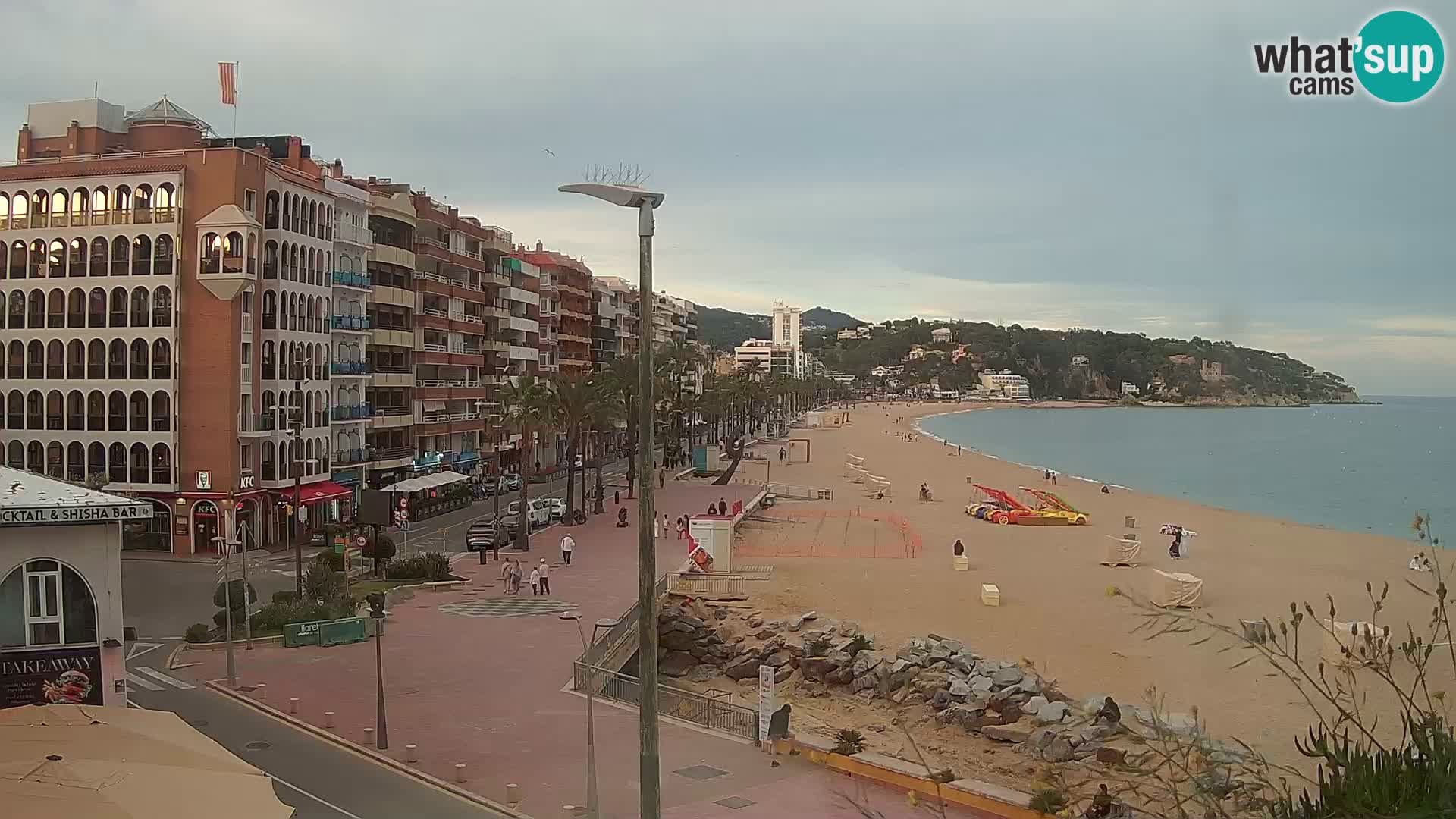 Webcam Lloret de Mar – the main beach – – Costa Brava – Spain