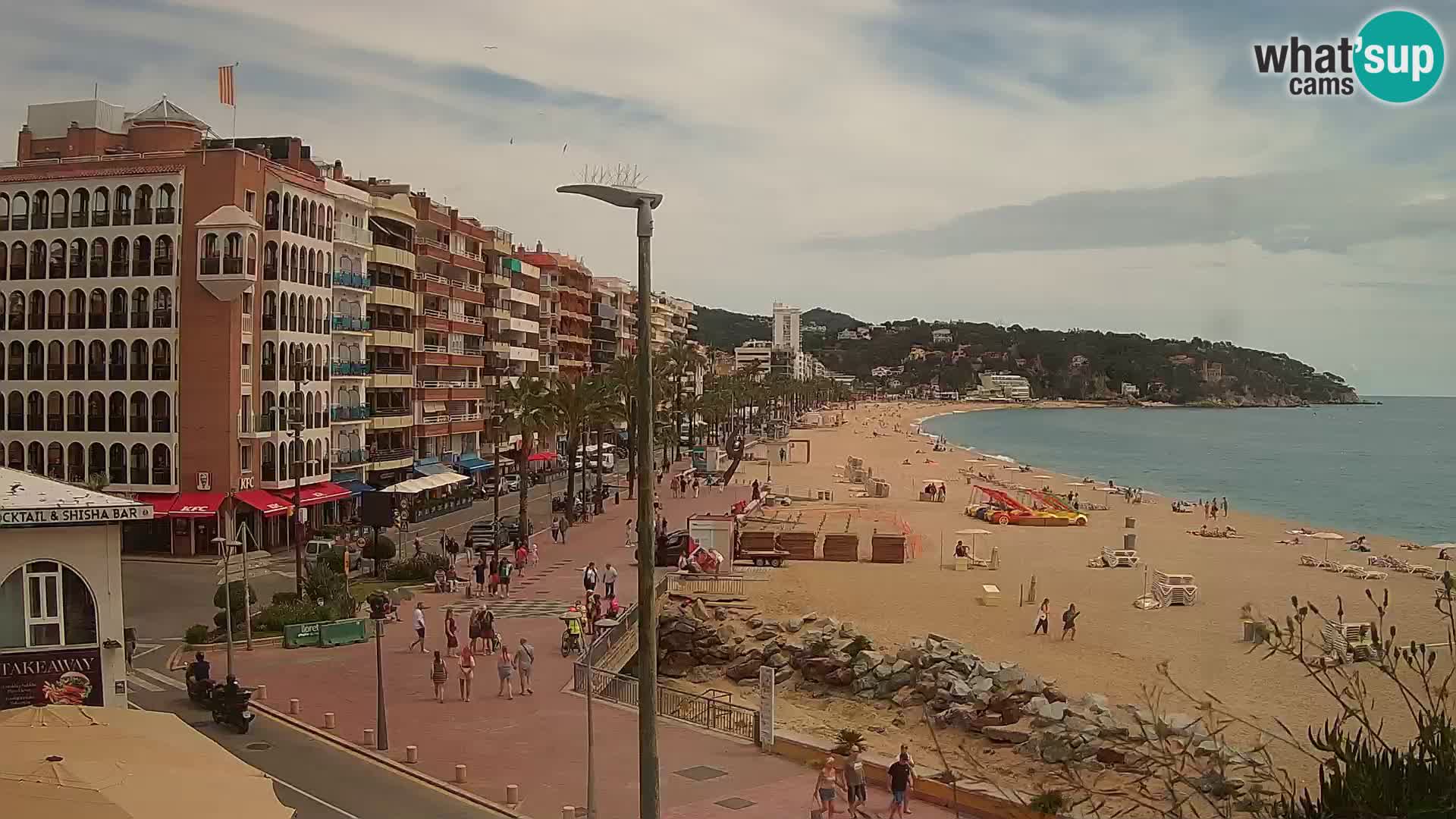 Webcam Lloret de Mar – the main beach – – Costa Brava – Spain