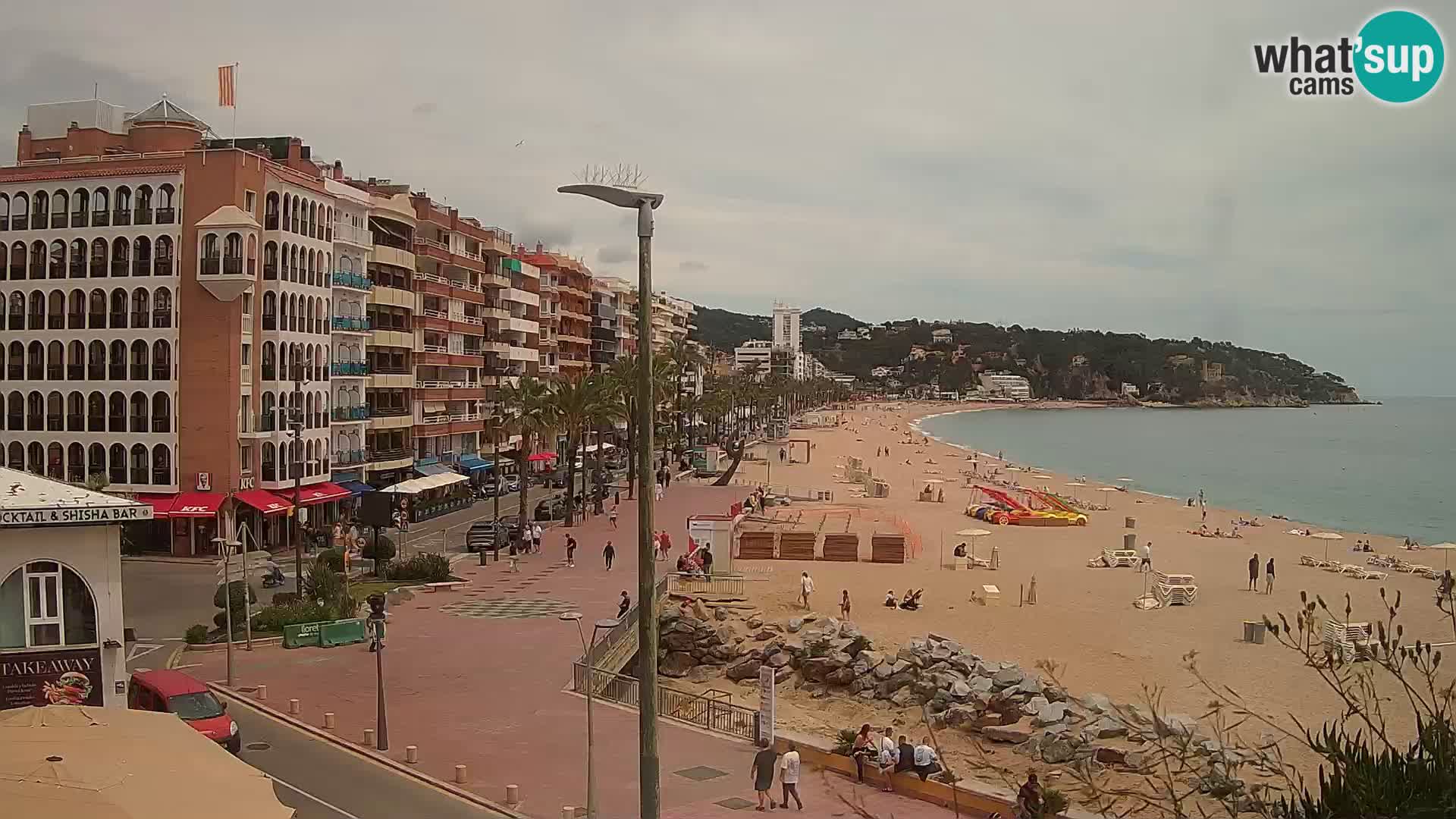 Webcam Lloret de Mar – the main beach – – Costa Brava – Spain