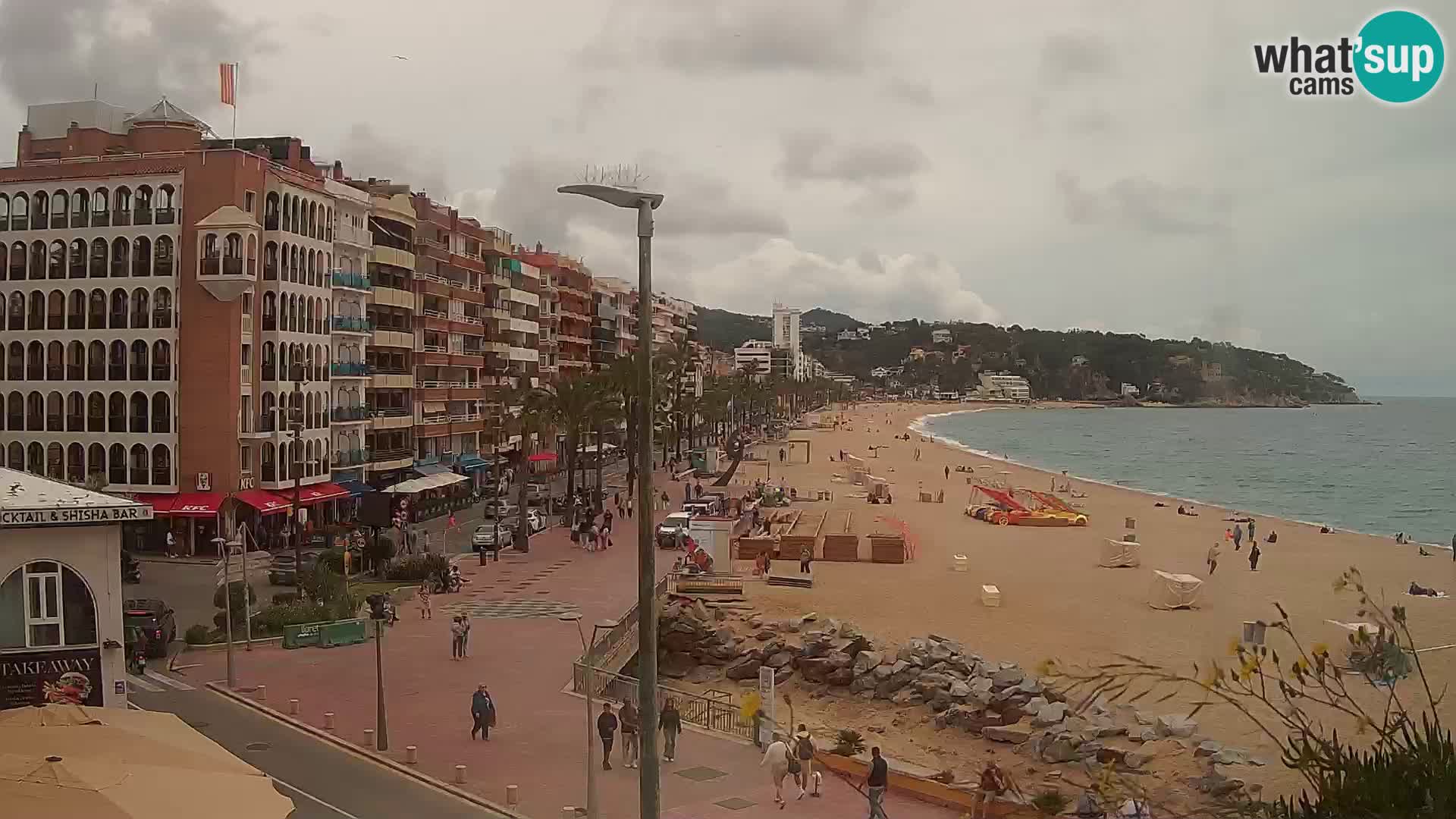 Webcam Lloret de Mar – the main beach – – Costa Brava – Spain