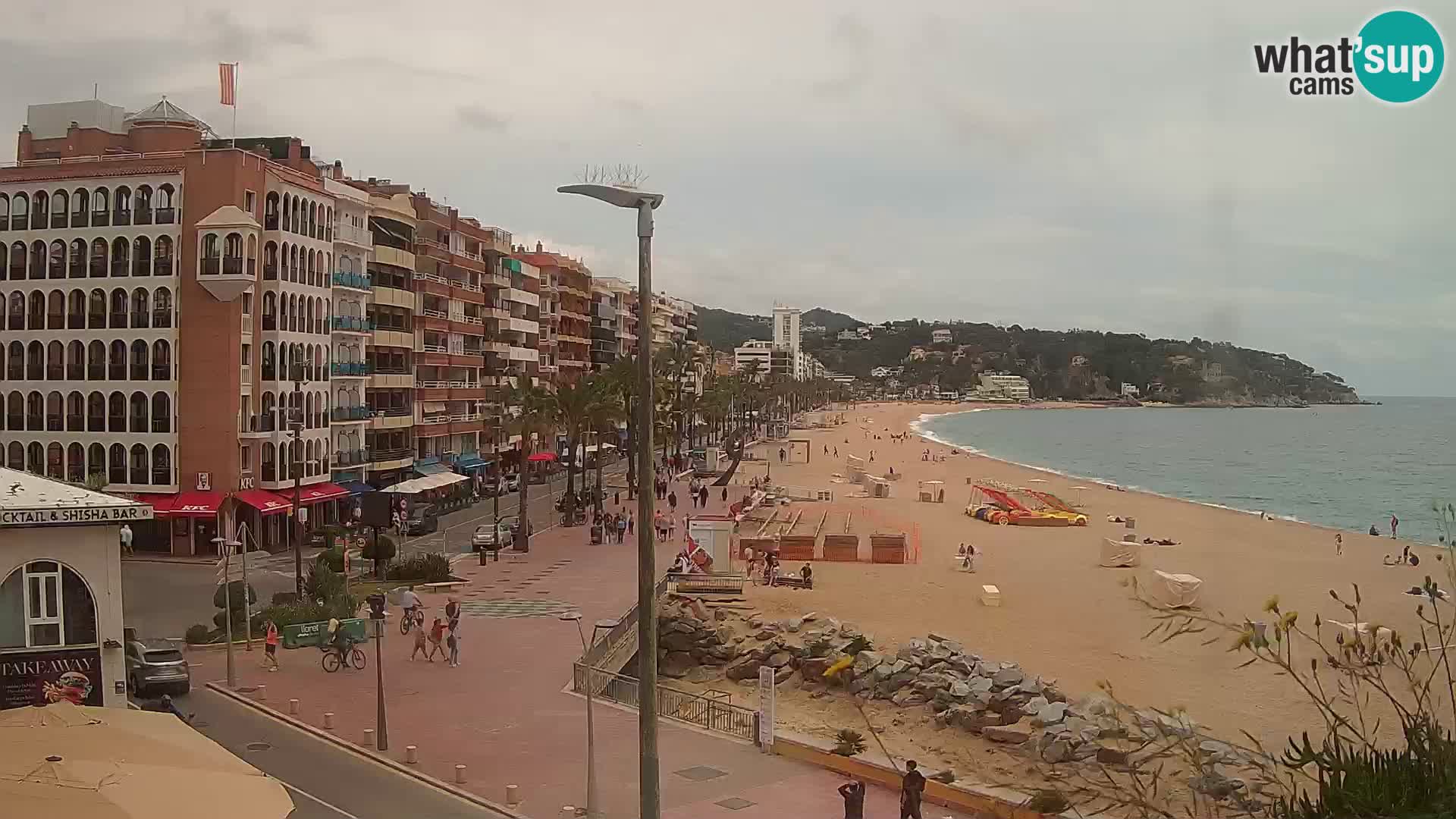 Webcam Lloret de Mar – the main beach – – Costa Brava – Spain