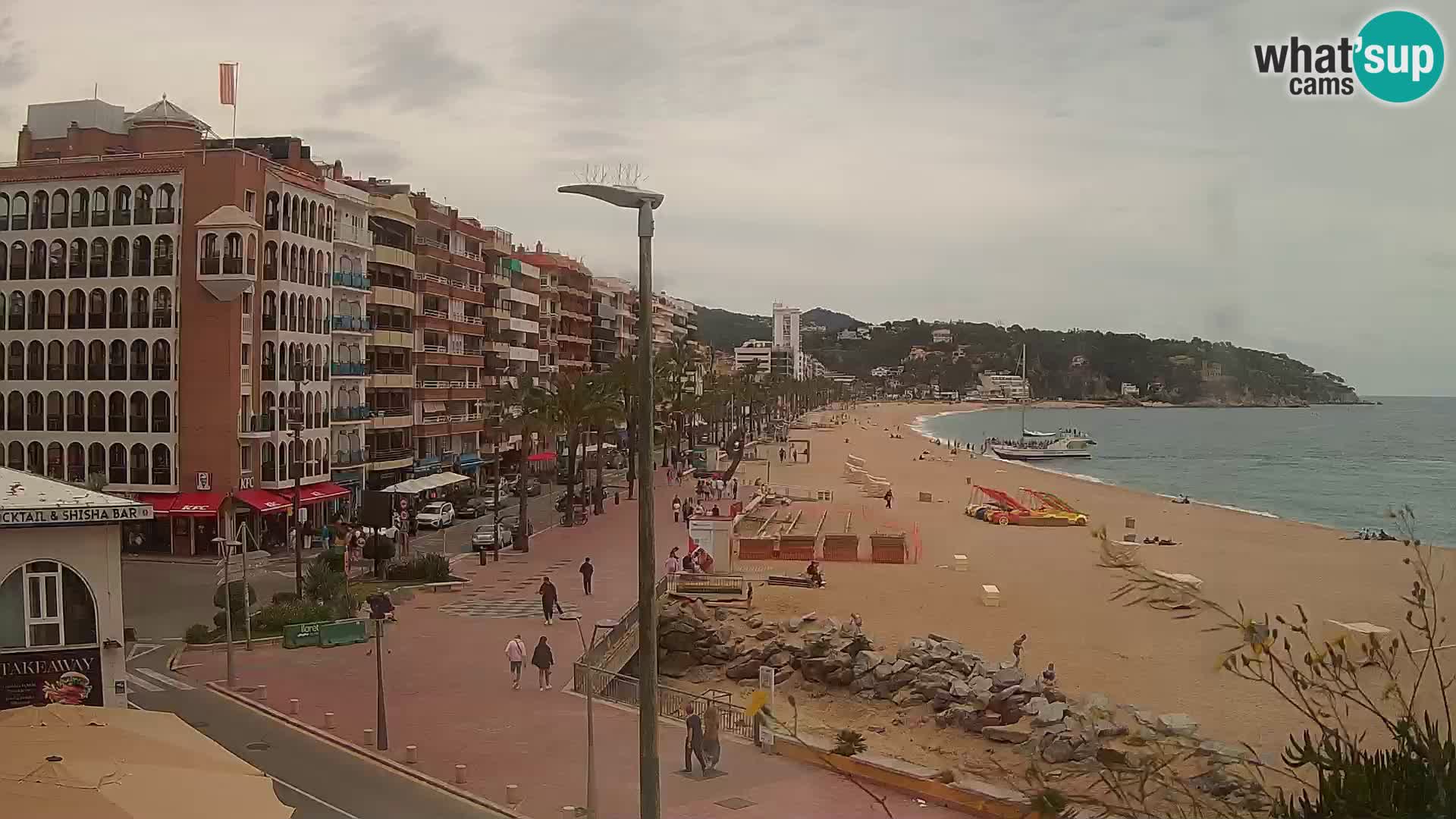 Webcam Lloret de Mar – the main beach – – Costa Brava – Spain