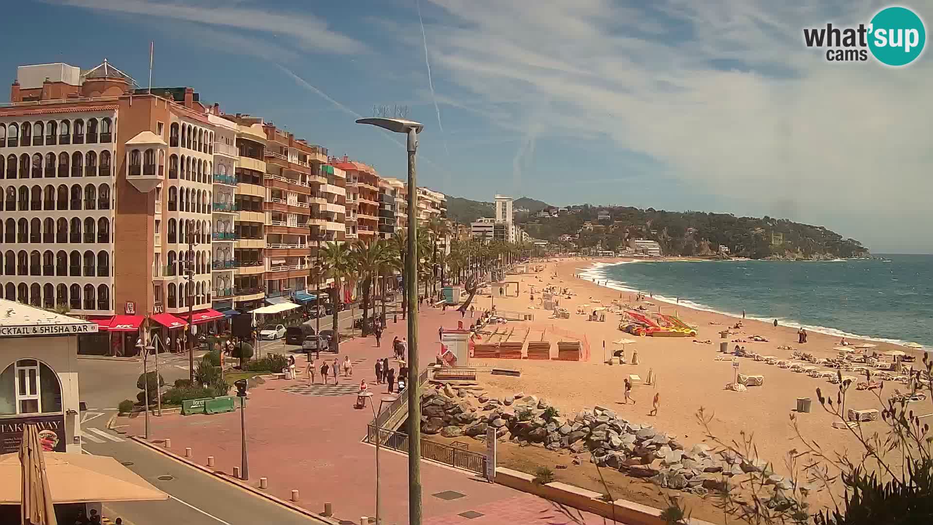 Webcam Lloret de Mar – the main beach – – Costa Brava – Spain