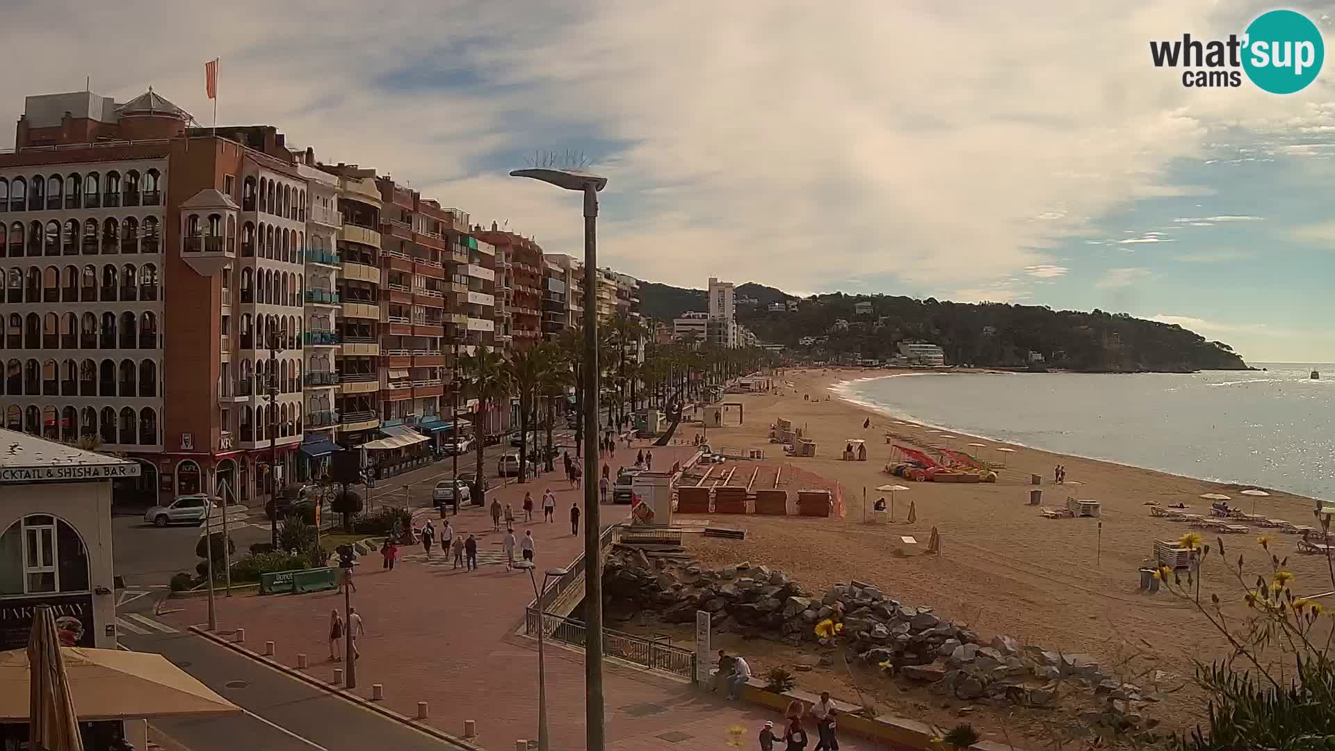 Webcam Lloret de Mar – the main beach – – Costa Brava – Spain