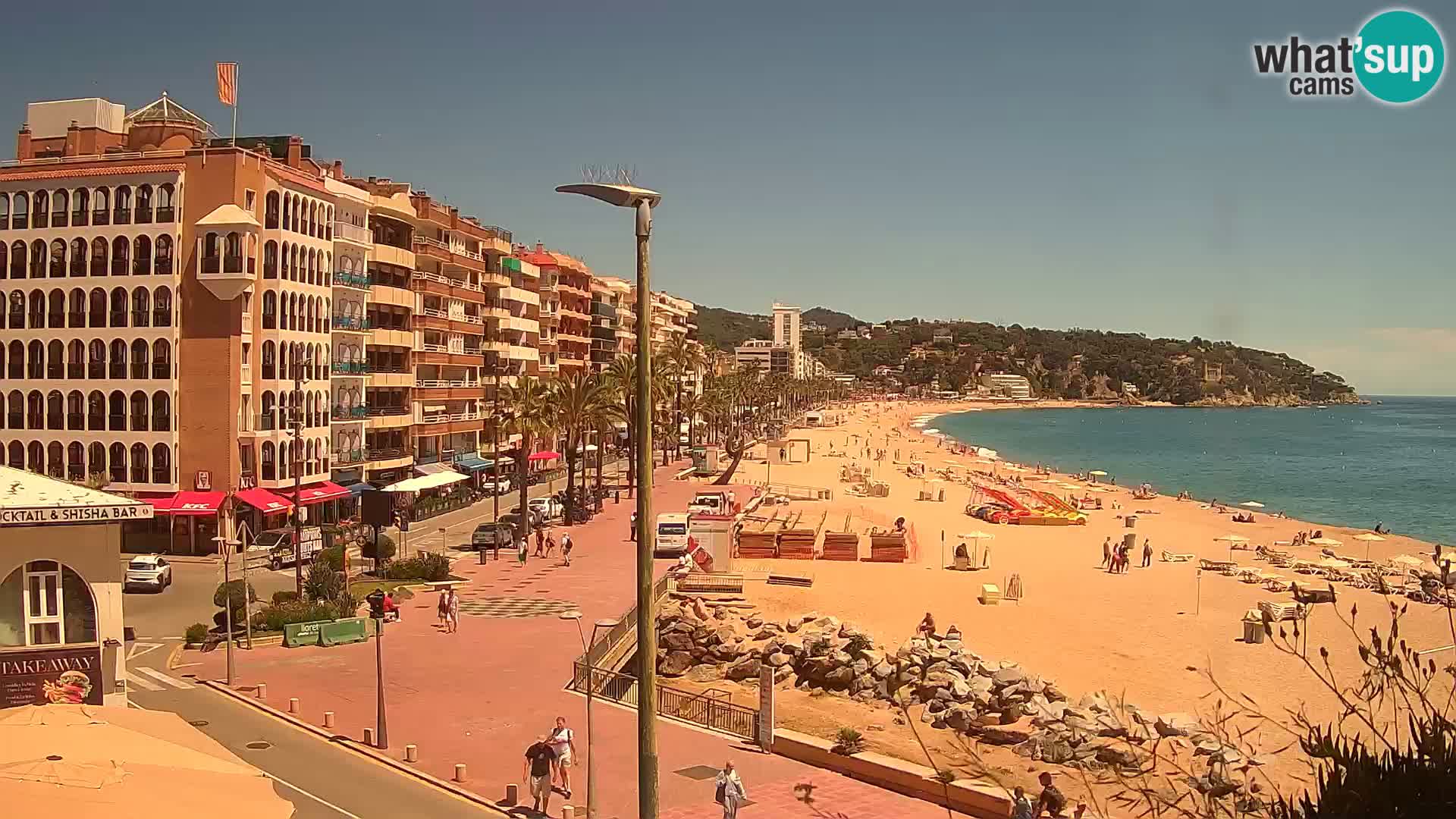 Webcam Lloret de Mar – the main beach – – Costa Brava – Spain