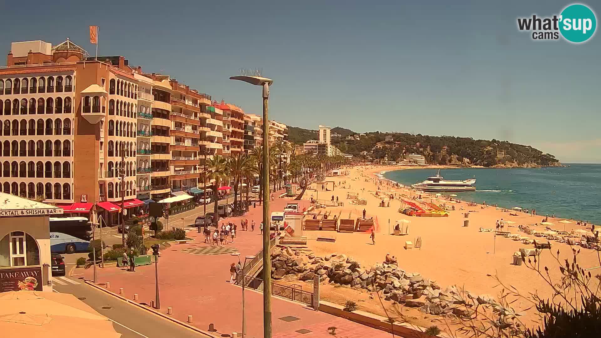 Webcam Lloret de Mar – the main beach – – Costa Brava – Spain
