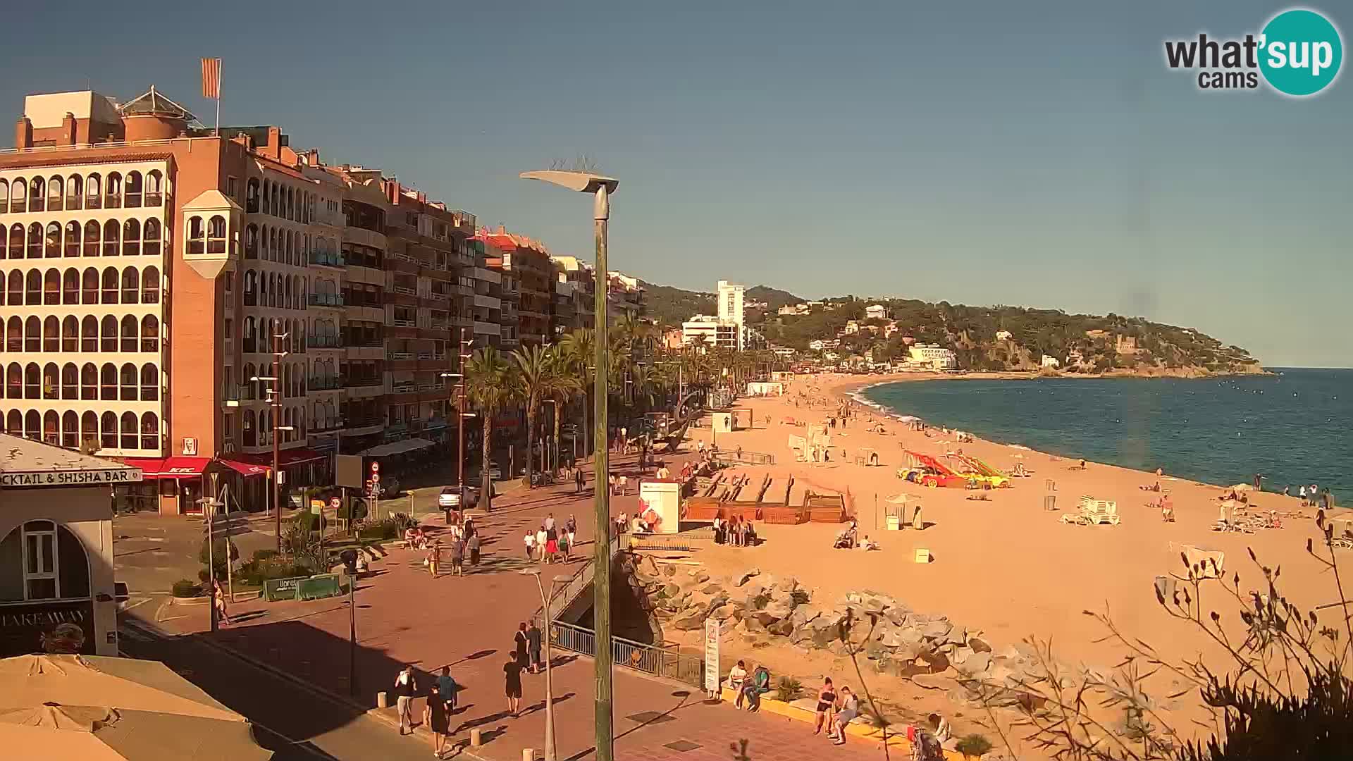 Webcam Lloret de Mar – the main beach – – Costa Brava – Spain