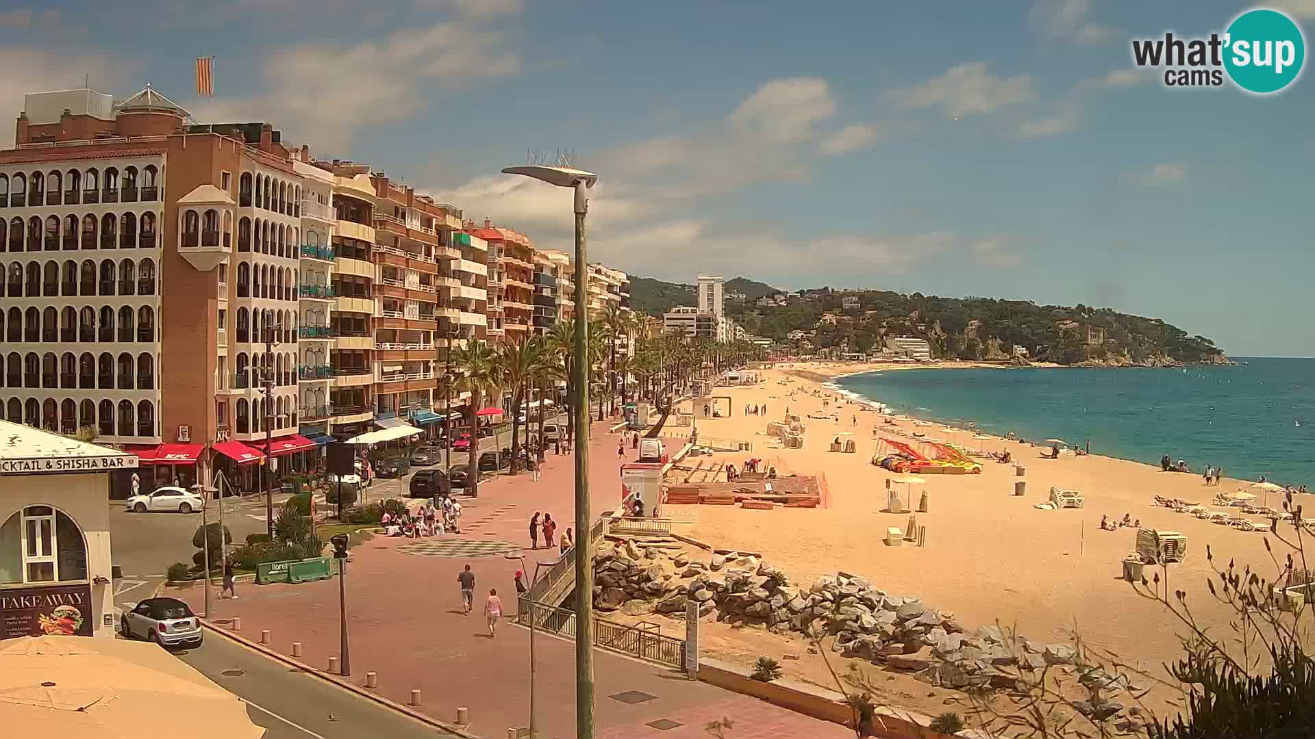 Webcam Lloret de Mar – the main beach – – Costa Brava – Spain