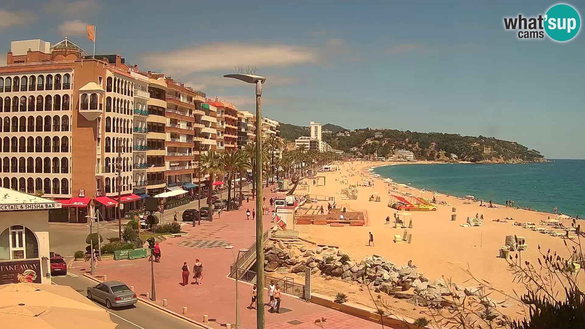 Webcam Lloret de Mar – the main beach – – Costa Brava – Spain