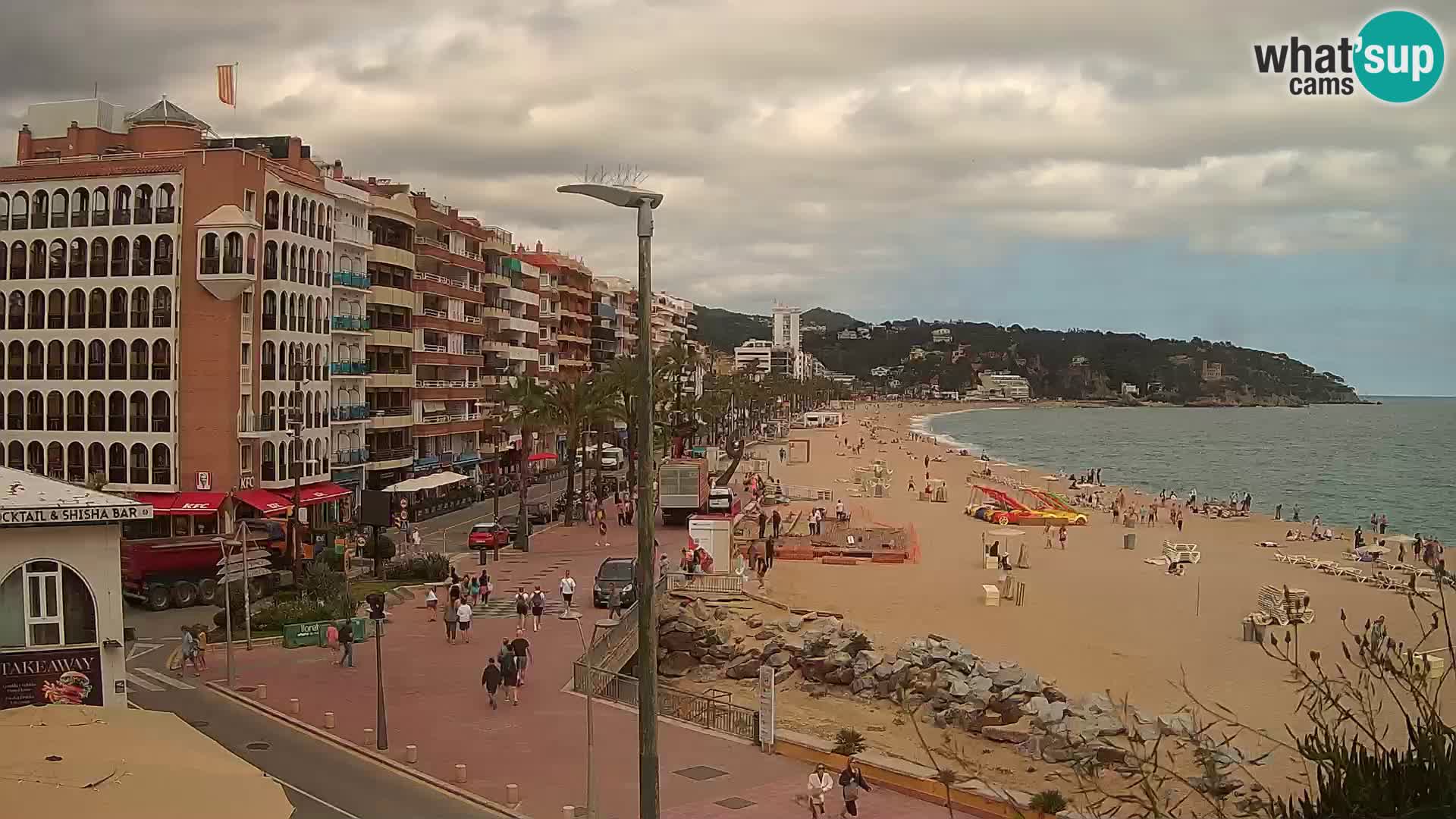 Webcam Lloret de Mar – the main beach – – Costa Brava – Spain