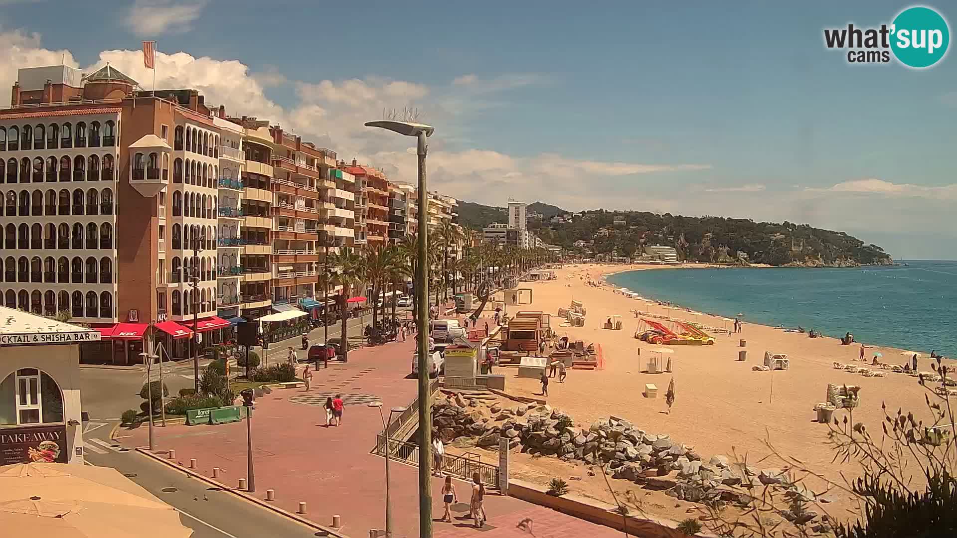 Webcam Lloret de Mar – the main beach – – Costa Brava – Spain