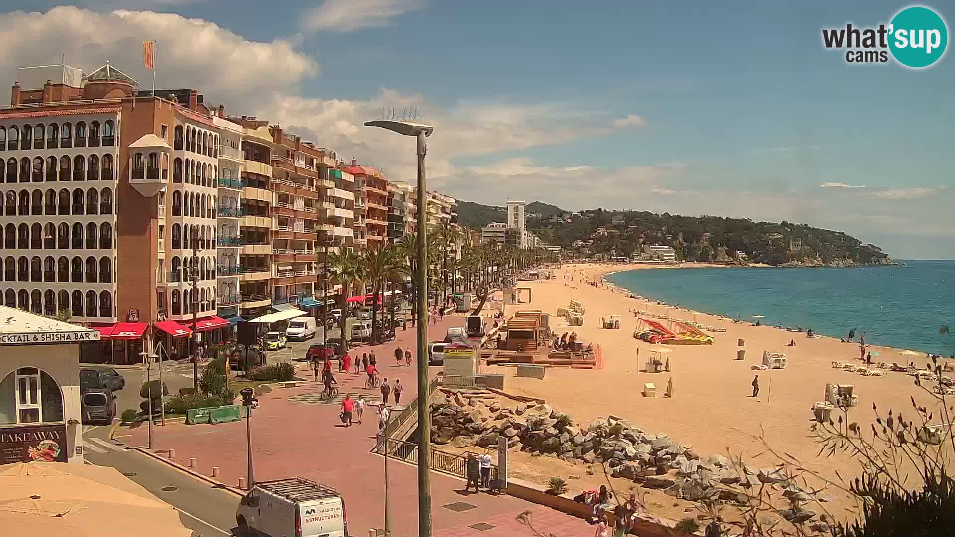Web kamera Lloret de Mar – plaža