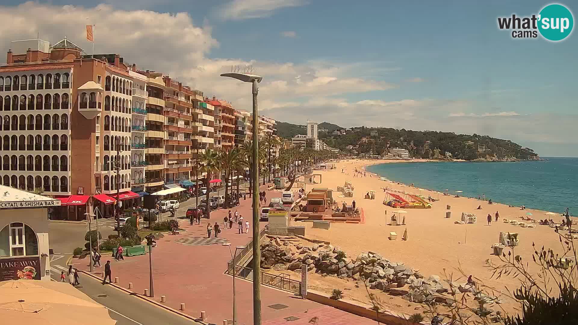 Webcam Lloret de Mar – the main beach – – Costa Brava – Spain