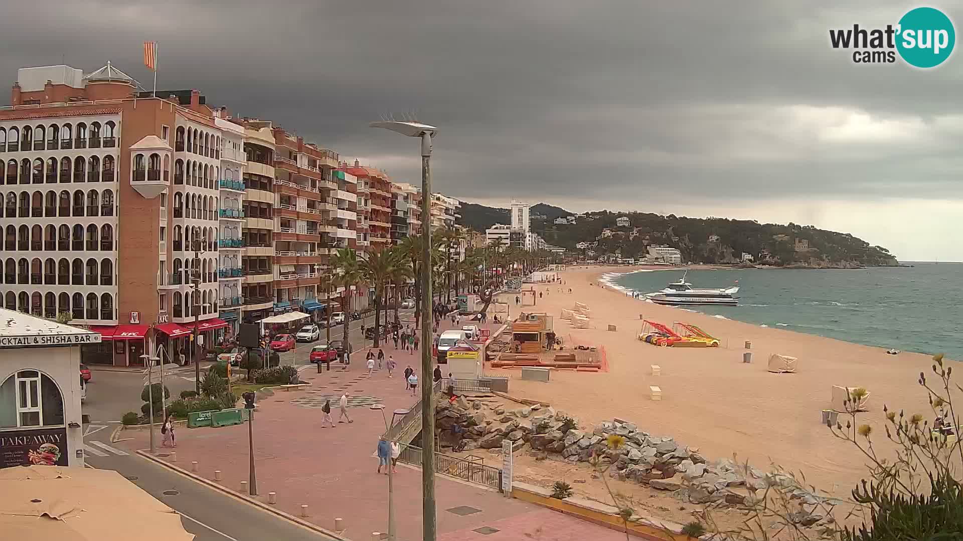 Webcam Lloret de Mar – the main beach – – Costa Brava – Spain