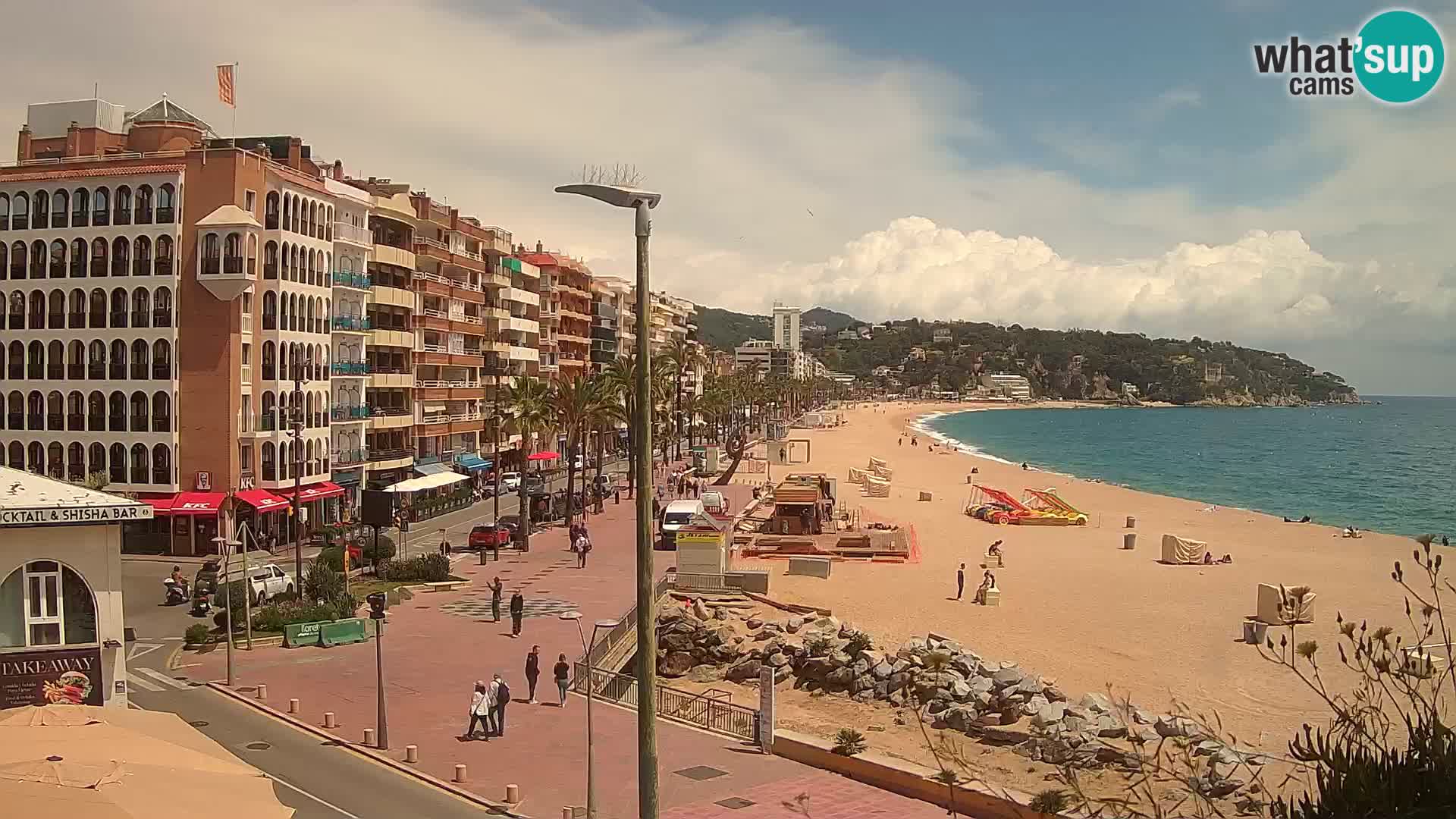 Webcam Lloret de Mar – the main beach – – Costa Brava – Spain