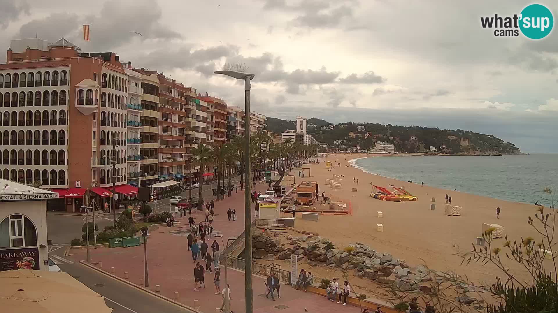 Webcam Lloret de Mar – the main beach – – Costa Brava – Spain
