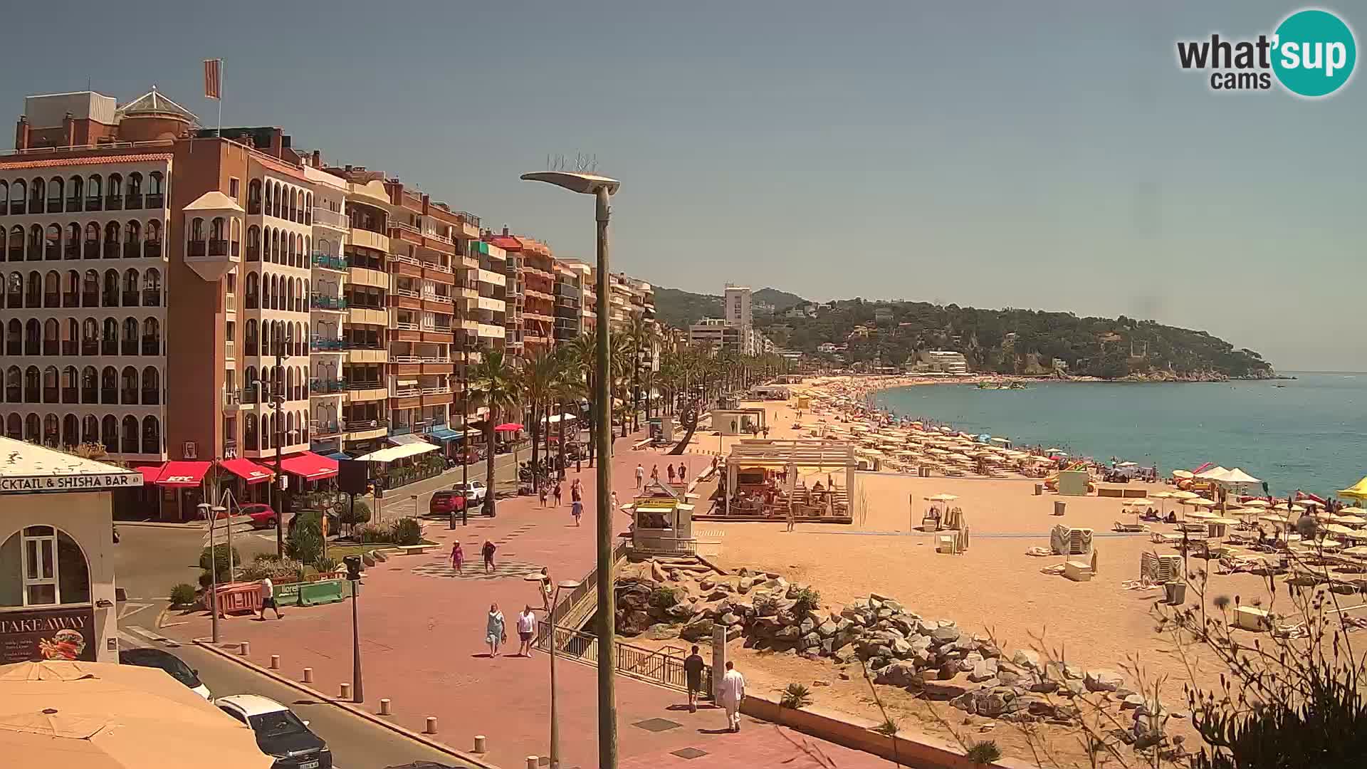 Webcam Lloret de Mar – the main beach – – Costa Brava – Spain
