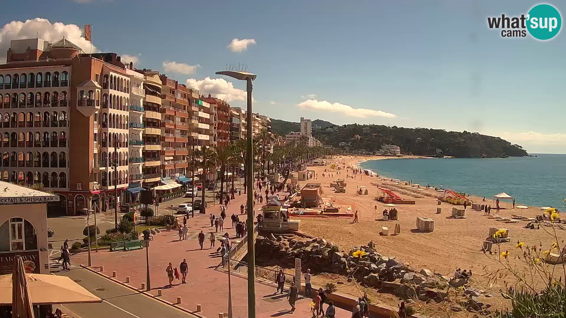 Webcam Lloret de Mar – the main beach – – Costa Brava – Spain