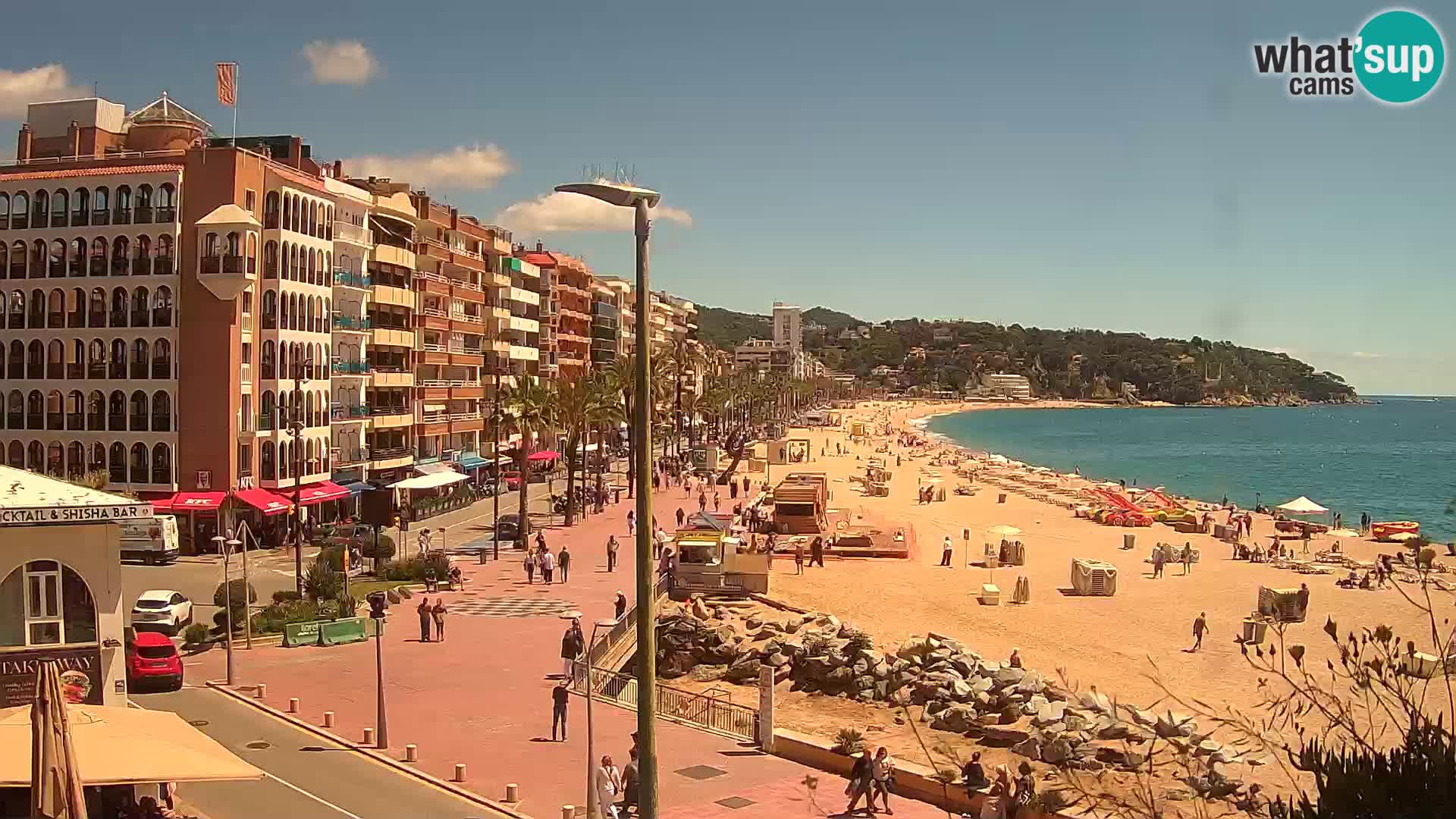 Webcam Lloret de Mar – the main beach – – Costa Brava – Spain