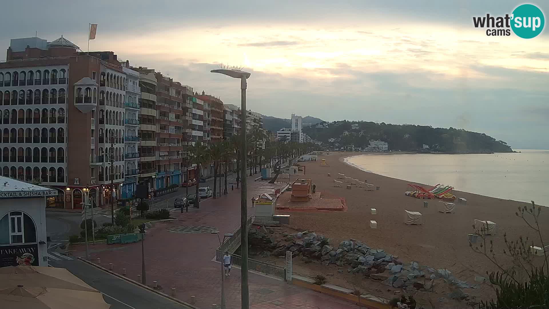 Webcam Lloret de Mar – the main beach – – Costa Brava – Spain
