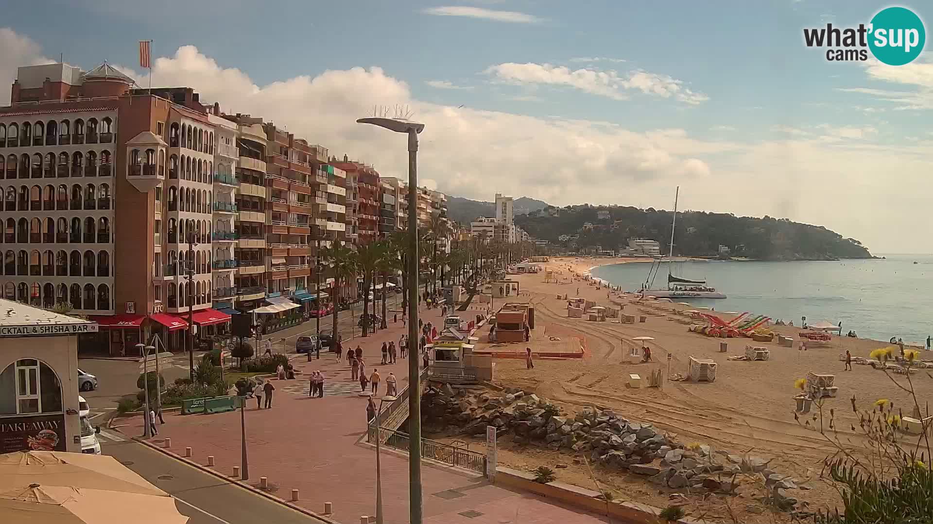 Webcam Lloret de Mar – the main beach – – Costa Brava – Spain