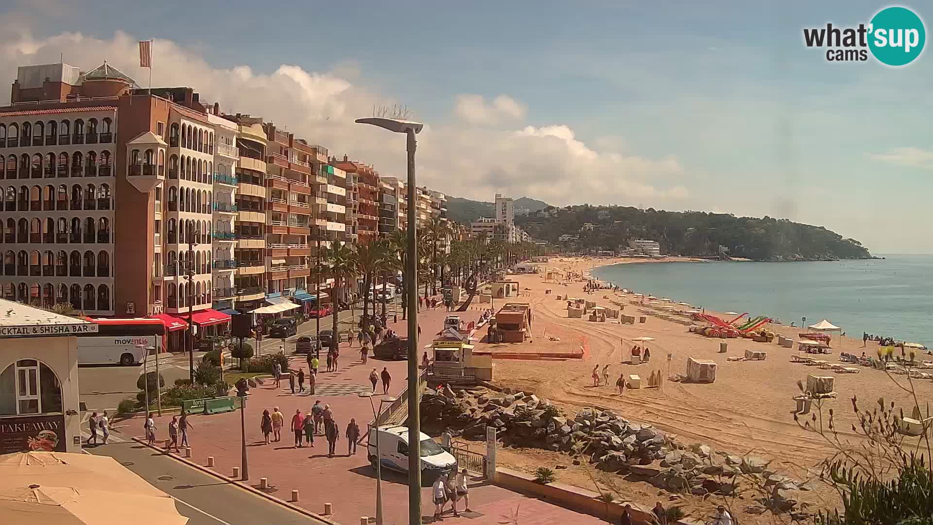 Webcam Lloret de Mar – the main beach – – Costa Brava – Spain