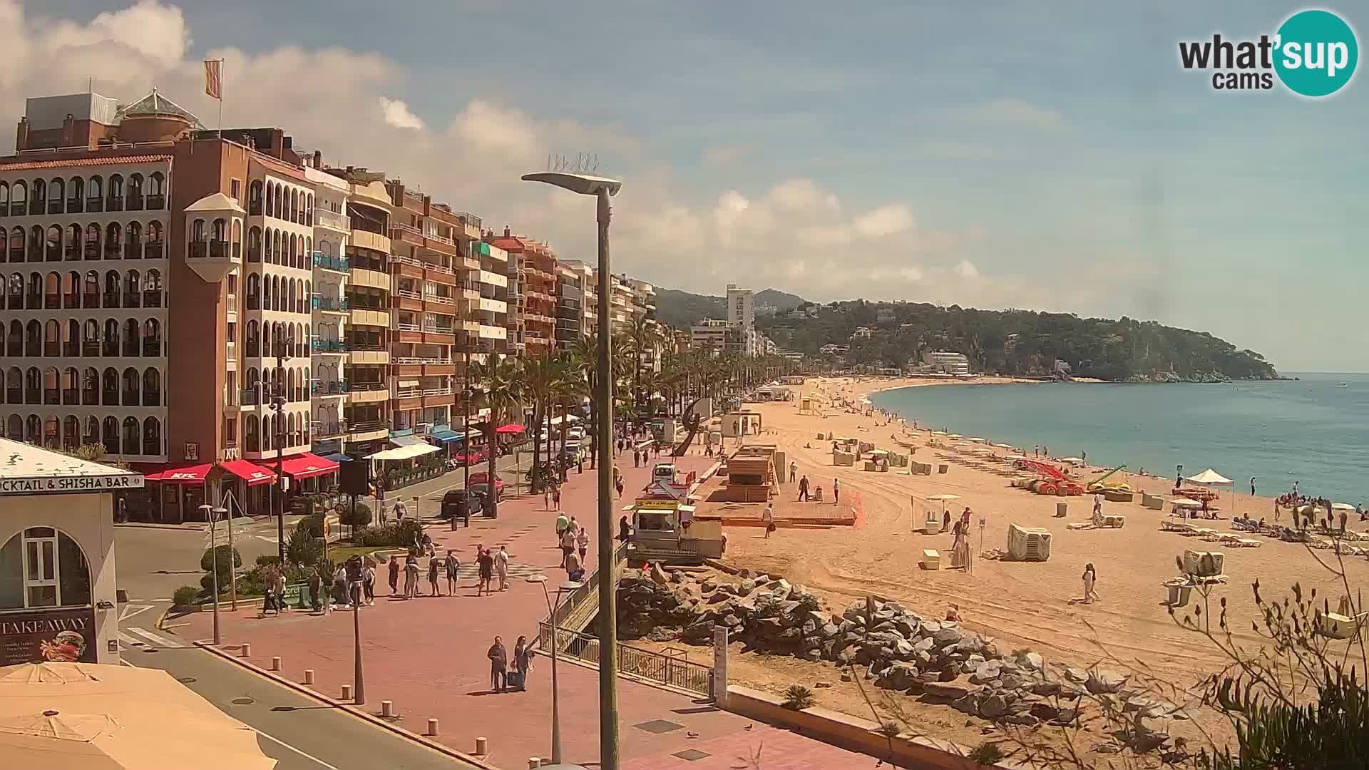 Web kamera Lloret de Mar – glavna plaža