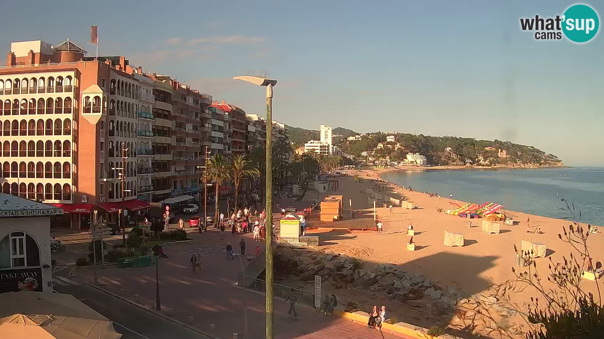 Webcam Lloret de Mar – the main beach – – Costa Brava – Spain