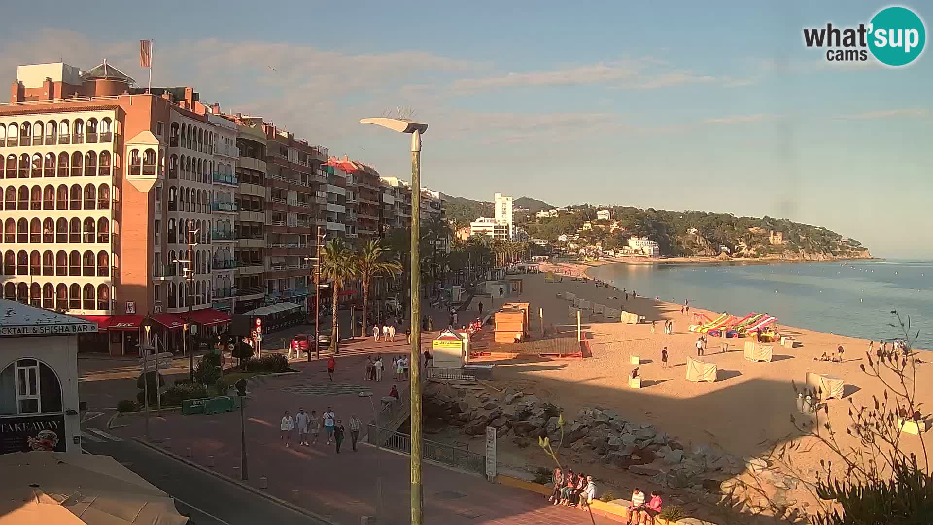Webcam Lloret de Mar – the main beach – – Costa Brava – Spain