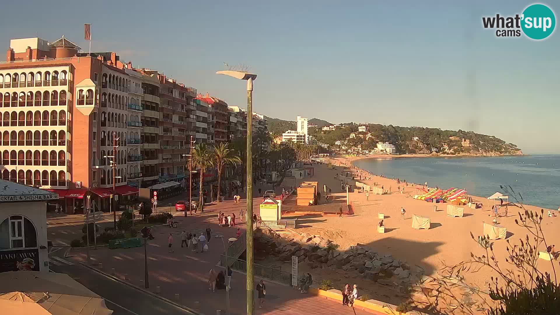 Webcam Lloret de Mar – the main beach – – Costa Brava – Spain