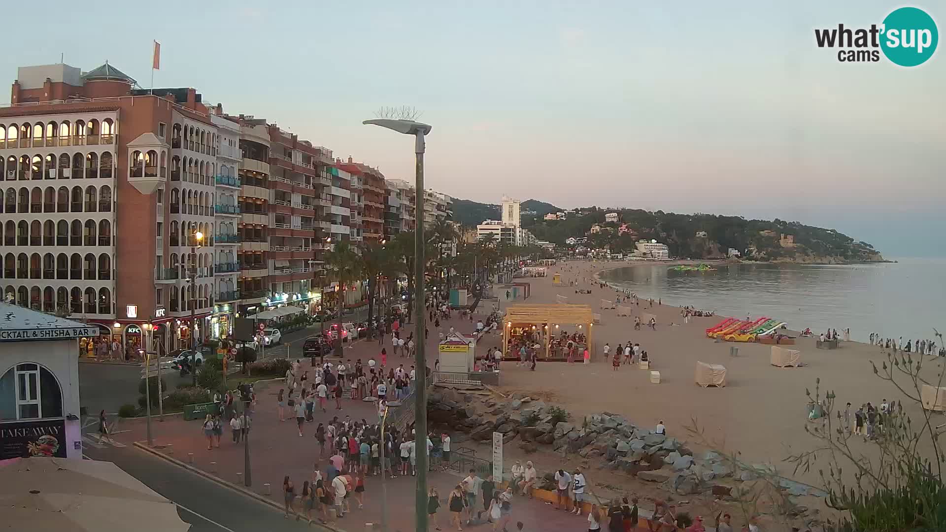 Webcam Lloret de Mar – the main beach – – Costa Brava – Spain