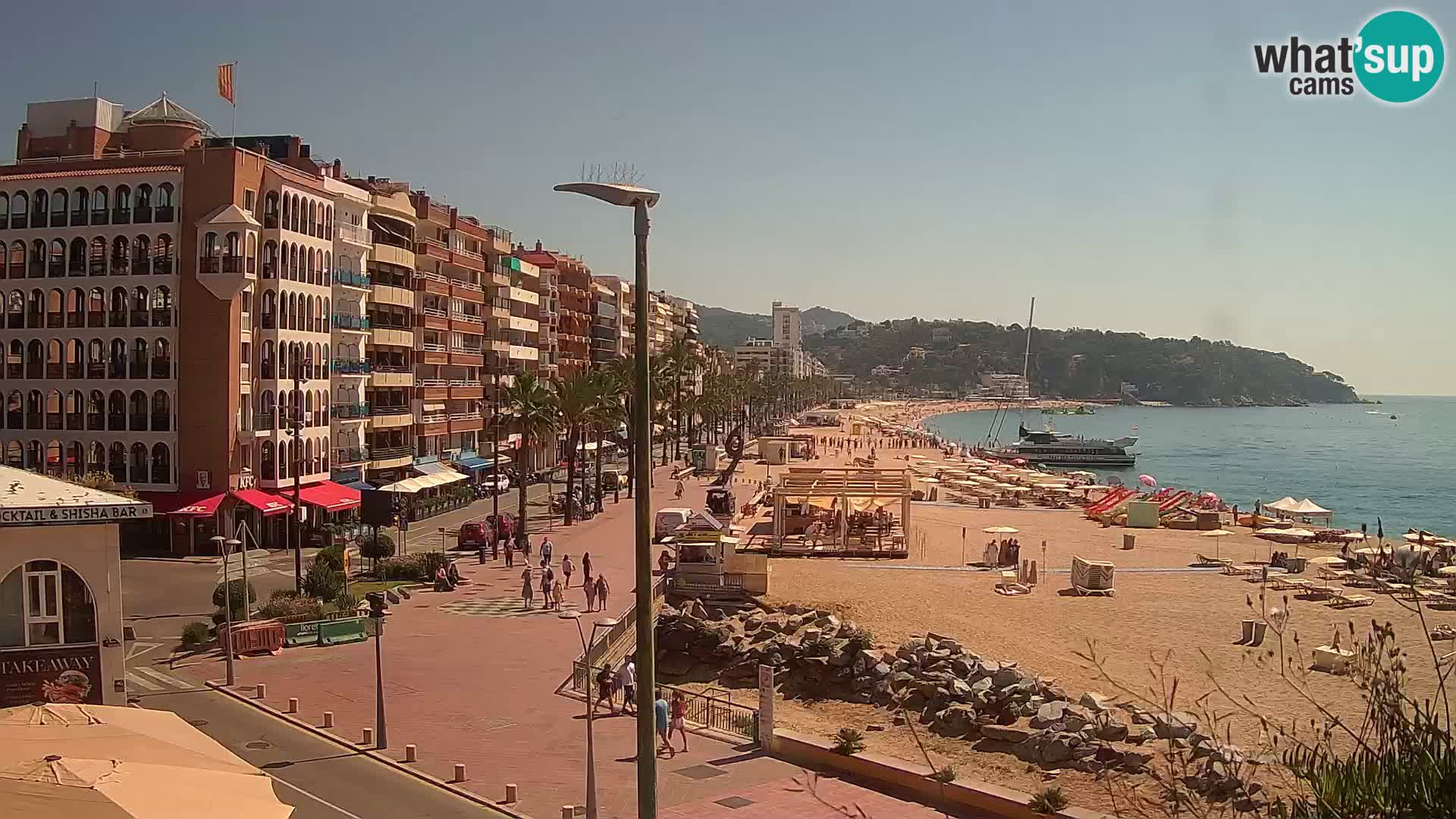 Webcam Lloret de Mar – the main beach – – Costa Brava – Spain
