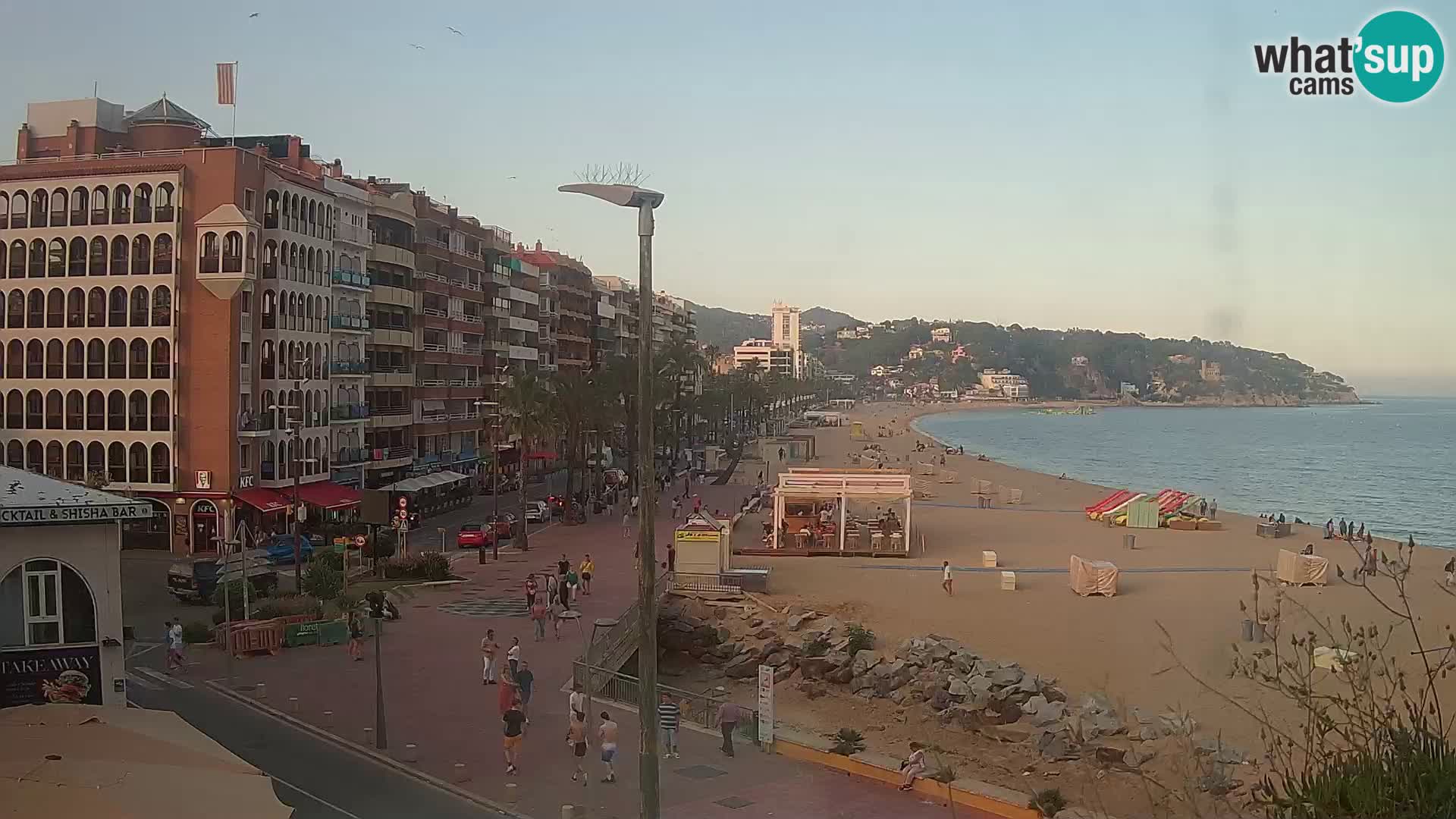 Webcam Lloret de Mar – the main beach – – Costa Brava – Spain