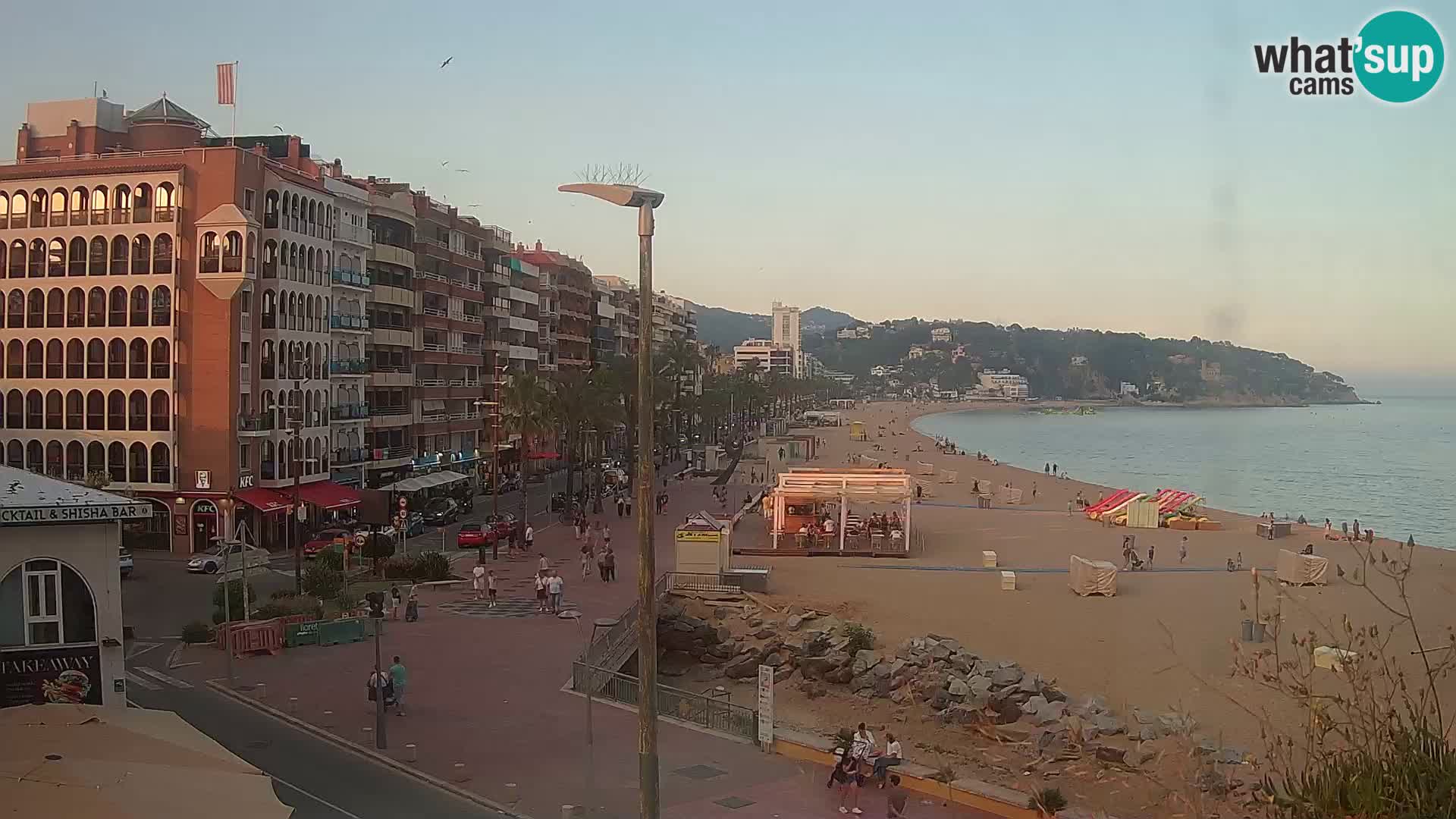 Webcam Lloret de Mar – the main beach – – Costa Brava – Spain