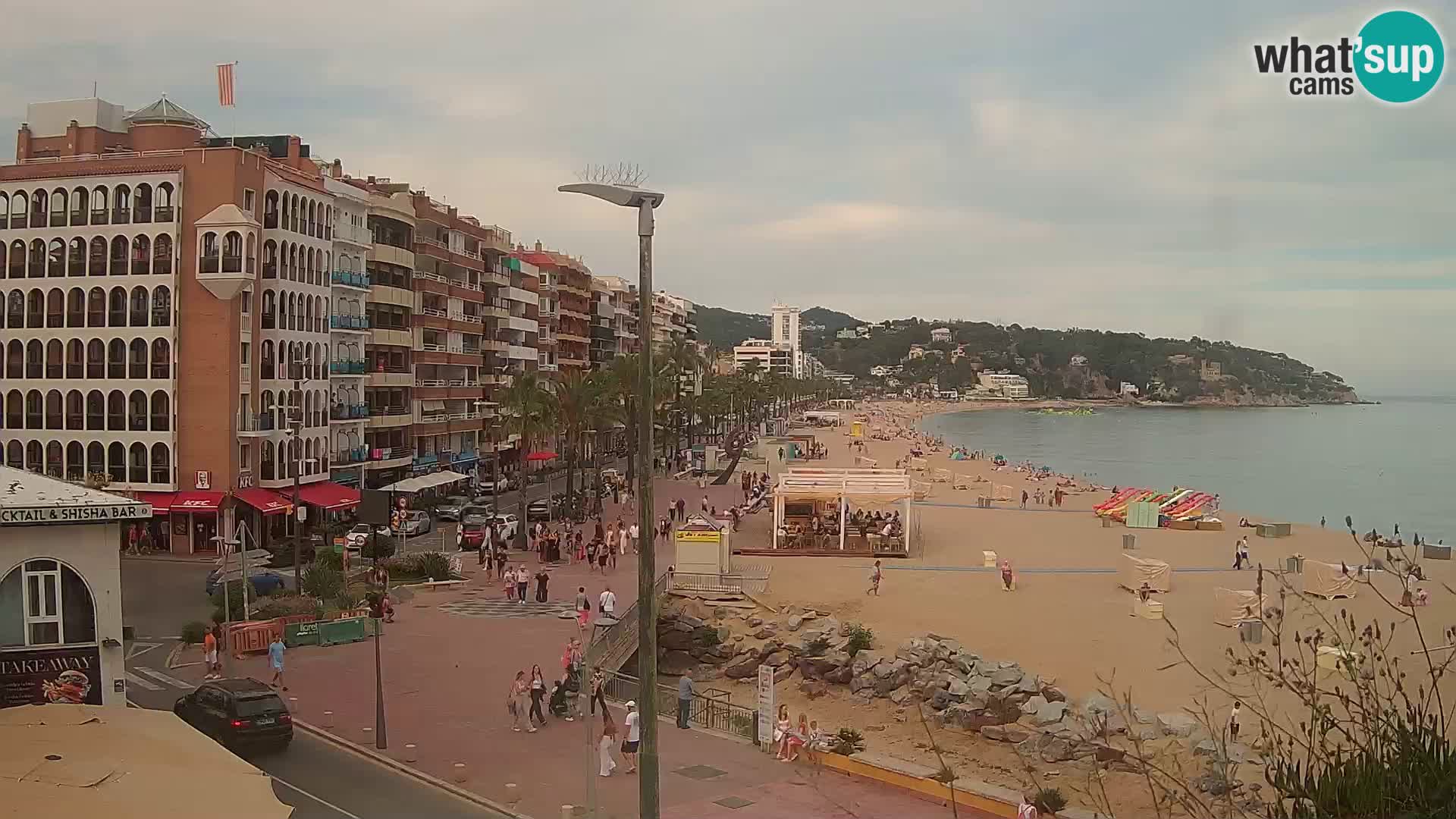 Webcam Lloret de Mar – the main beach – – Costa Brava – Spain