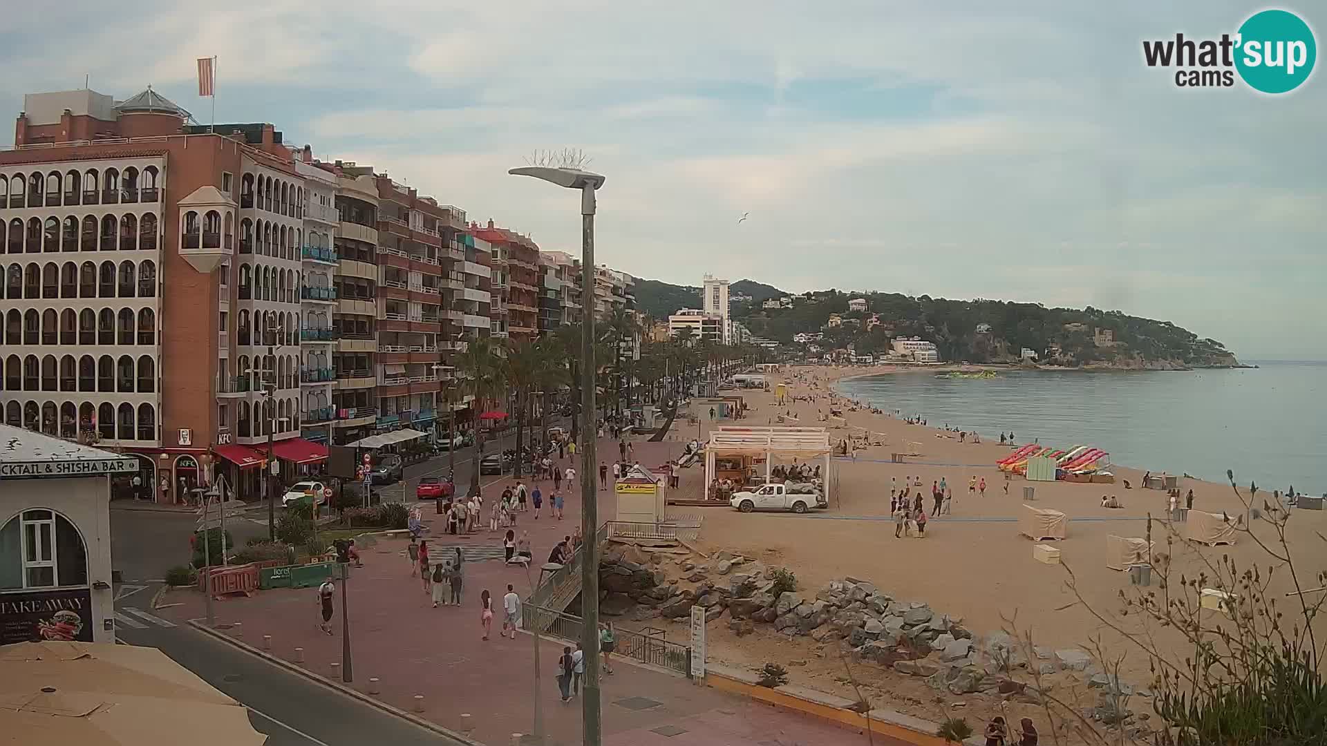 Webcam Lloret de Mar – the main beach – – Costa Brava – Spain