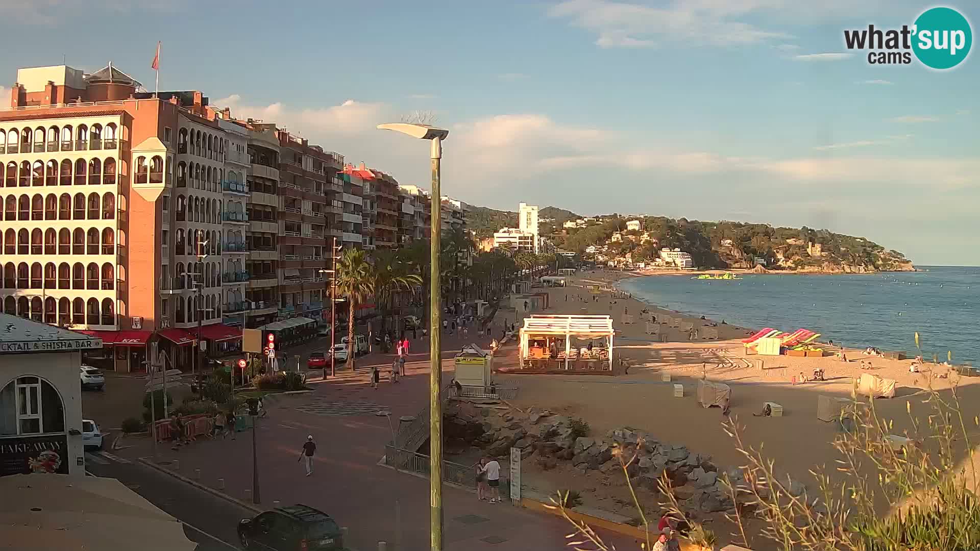 Webcam Lloret de Mar – the main beach – – Costa Brava – Spain