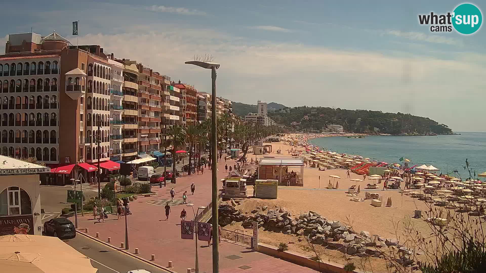 Webcam Lloret de Mar – the main beach – – Costa Brava – Spain