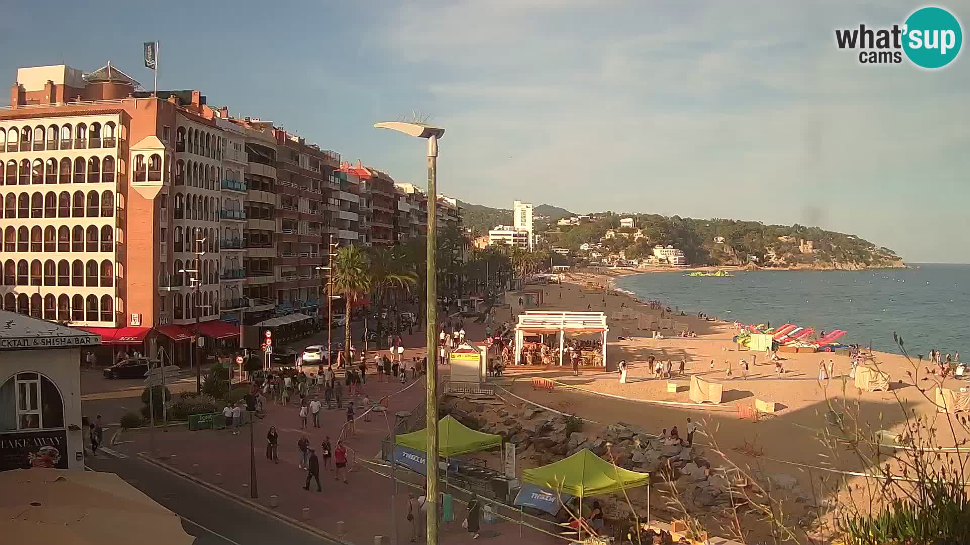 Webcam Lloret de Mar – the main beach – – Costa Brava – Spain