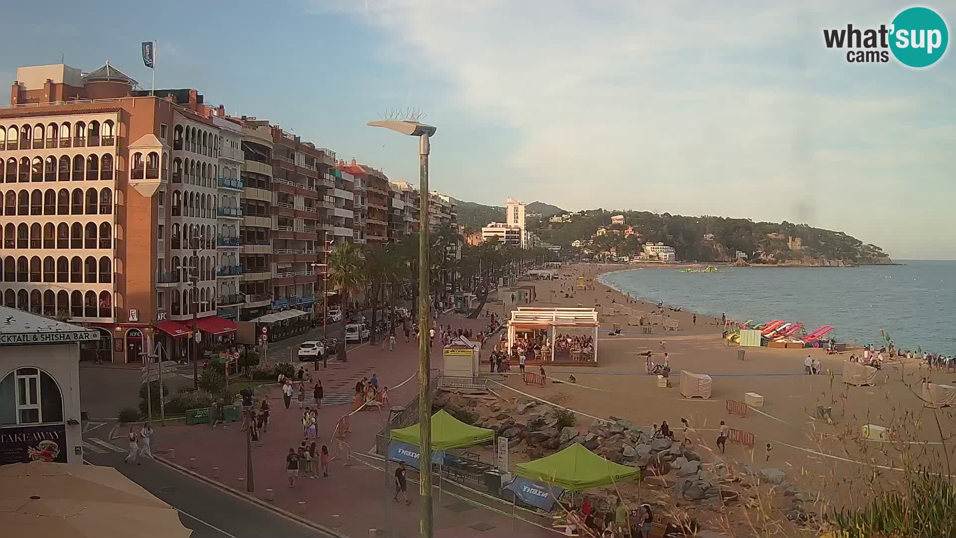 Webcam Lloret de Mar – the main beach – – Costa Brava – Spain