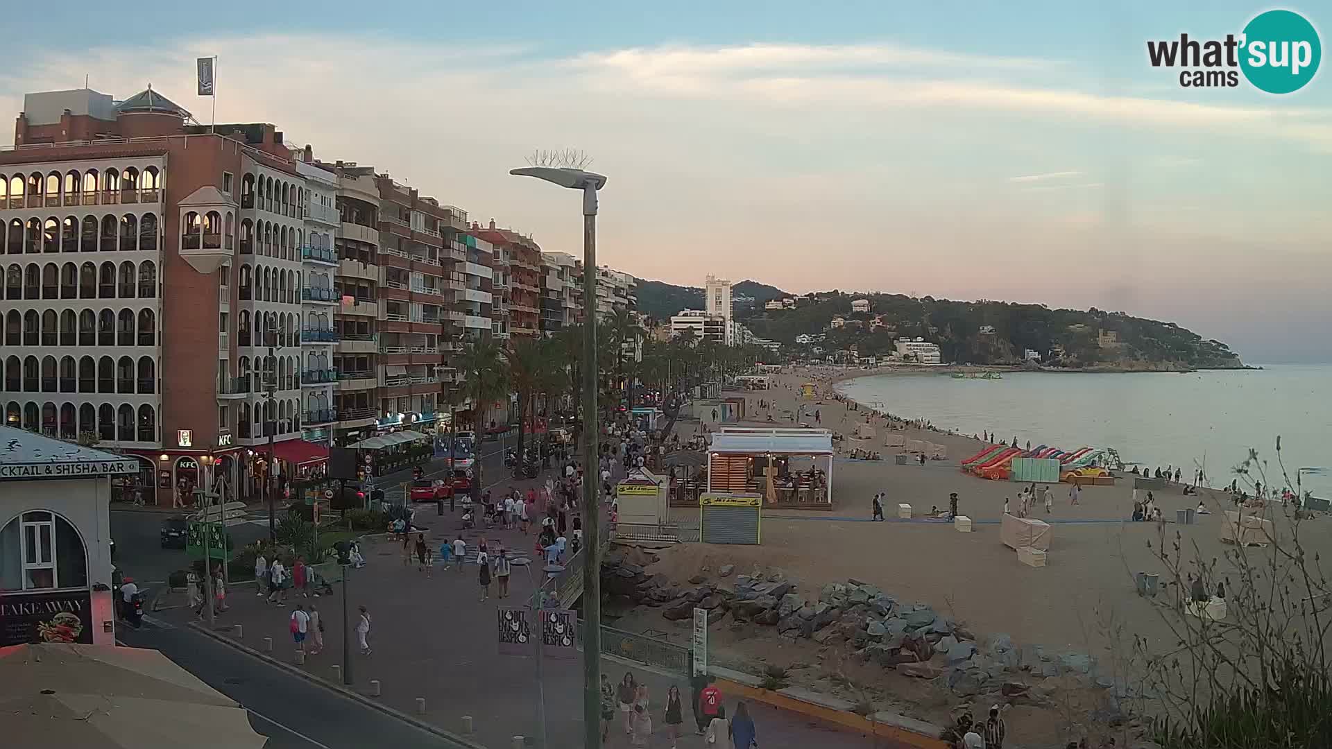 Webcam Lloret de Mar – the main beach – – Costa Brava – Spain