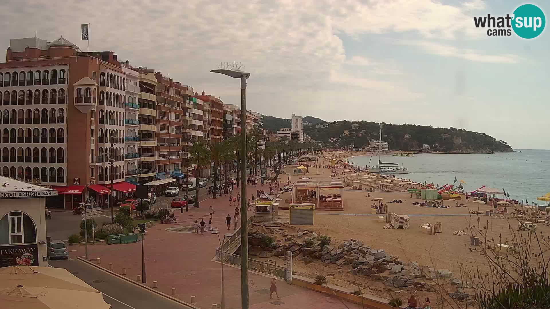 Webcam Lloret de Mar – the main beach – – Costa Brava – Spain