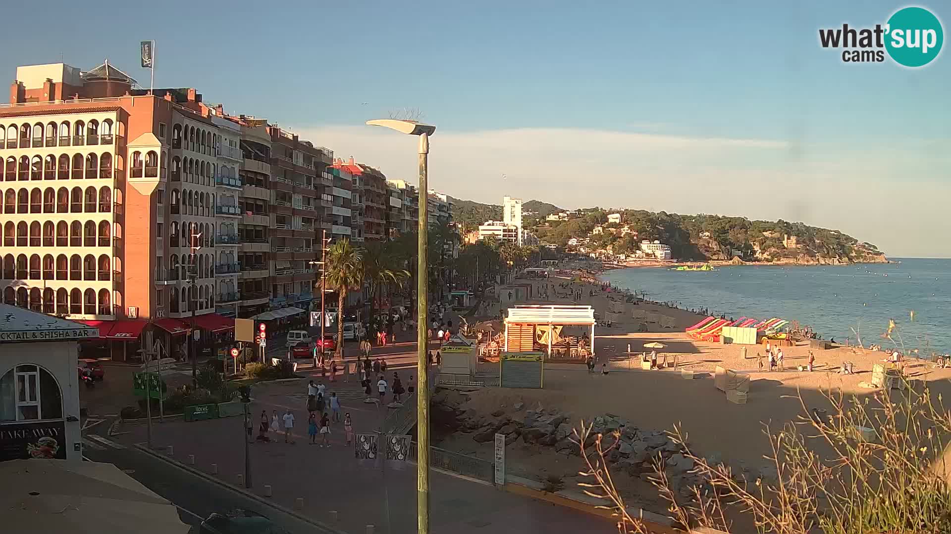 Webcam Lloret de Mar – the main beach – – Costa Brava – Spain
