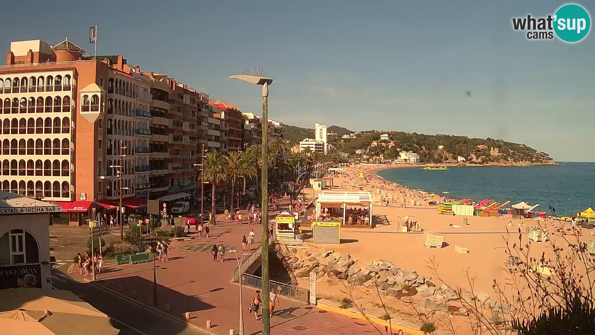 Webcam Lloret de Mar – the main beach – – Costa Brava – Spain