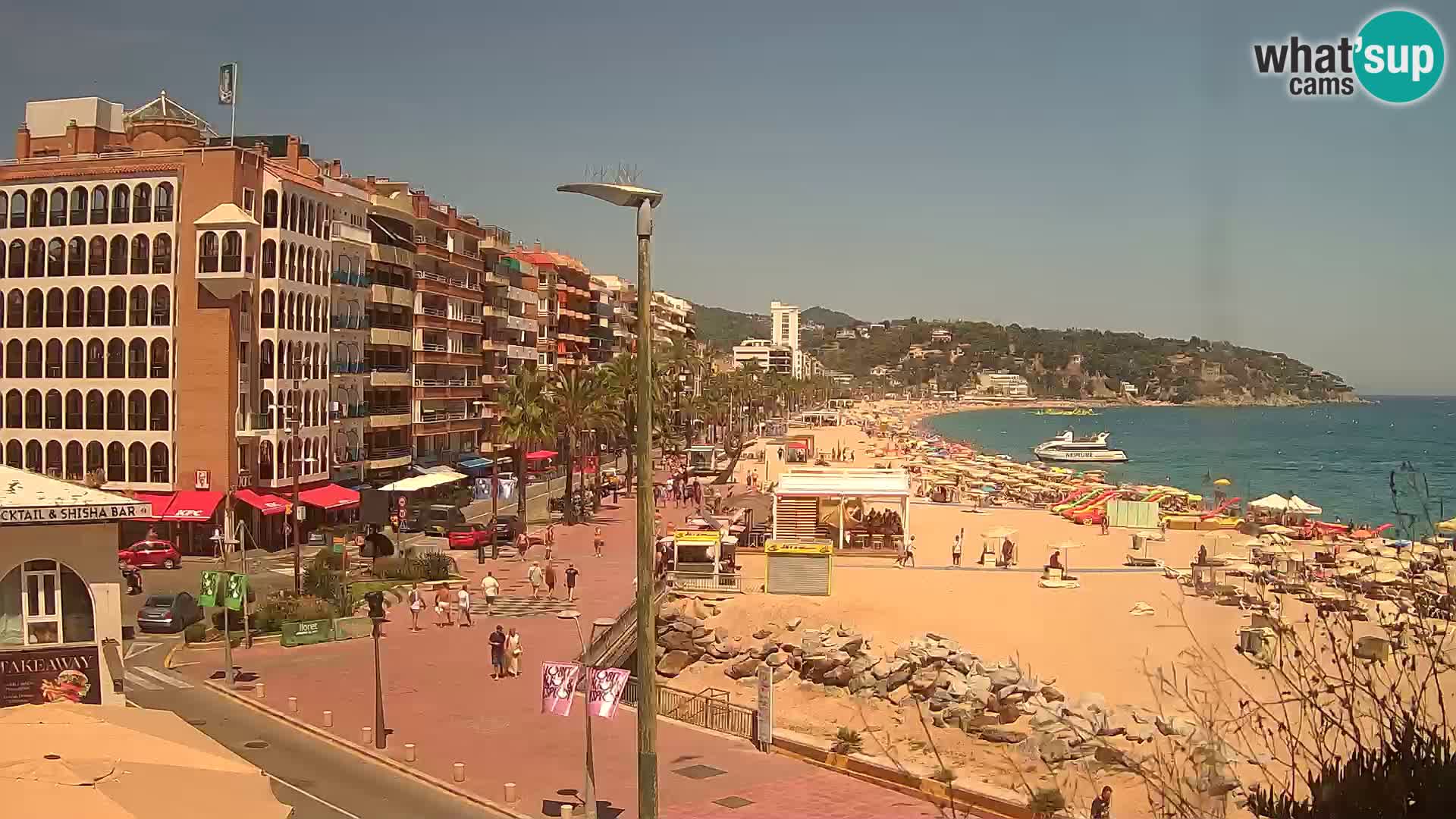 Webcam Lloret de Mar – the main beach – – Costa Brava – Spain