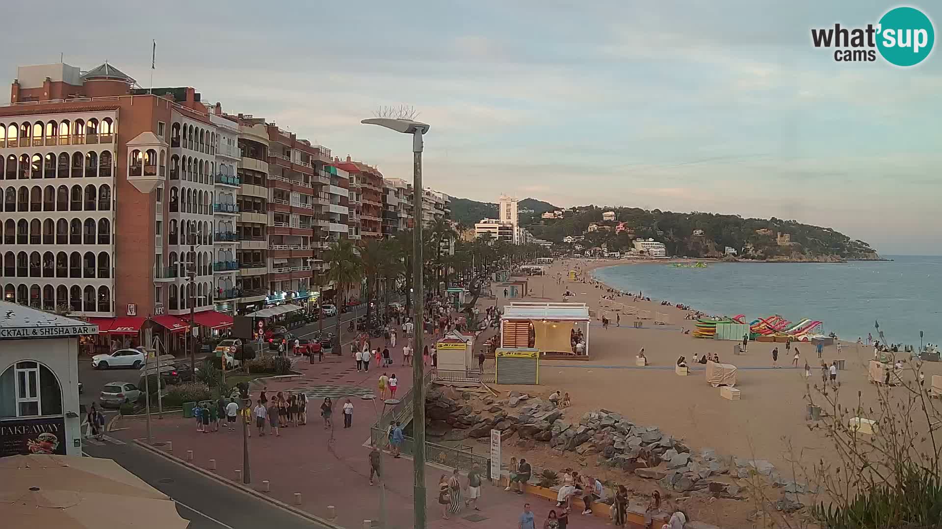 Webcam Lloret de Mar – the main beach – – Costa Brava – Spain