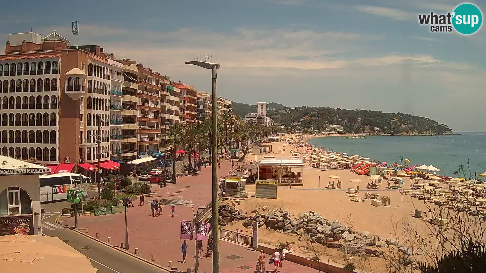 Web kamera Lloret de Mar – plaža
