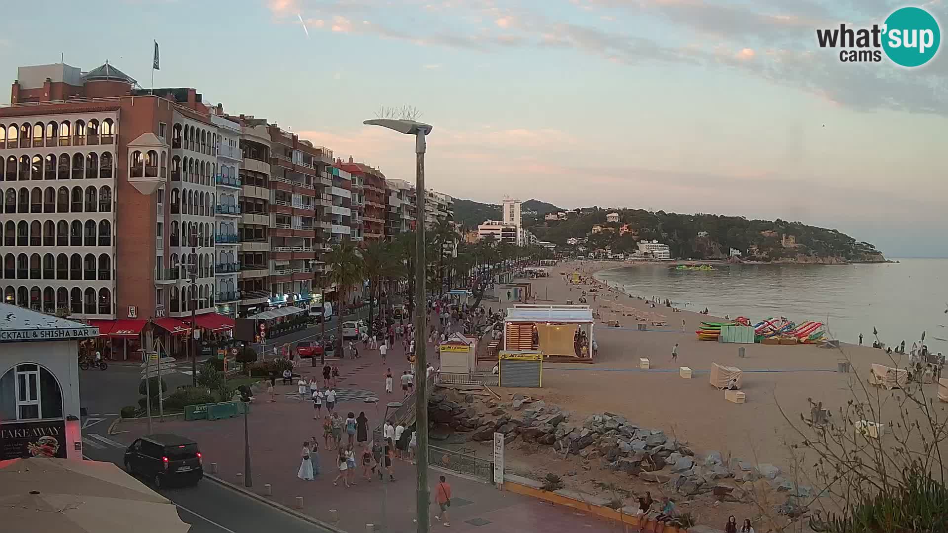 Webcam Lloret de Mar – the main beach – – Costa Brava – Spain