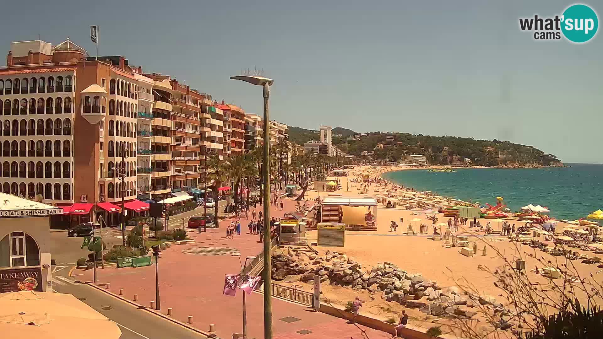 Webcam Lloret de Mar – the main beach – – Costa Brava – Spain