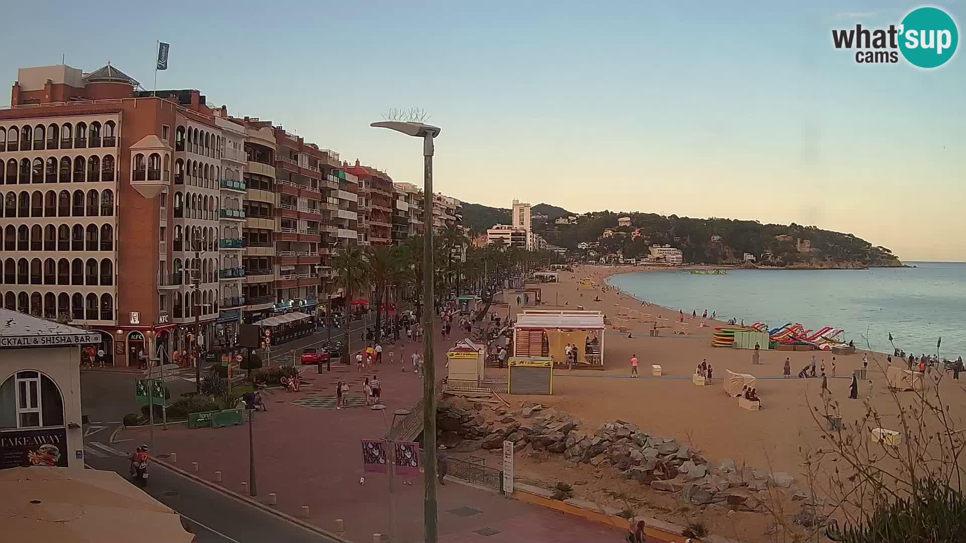 Webcam Lloret de Mar – the main beach – – Costa Brava – Spain